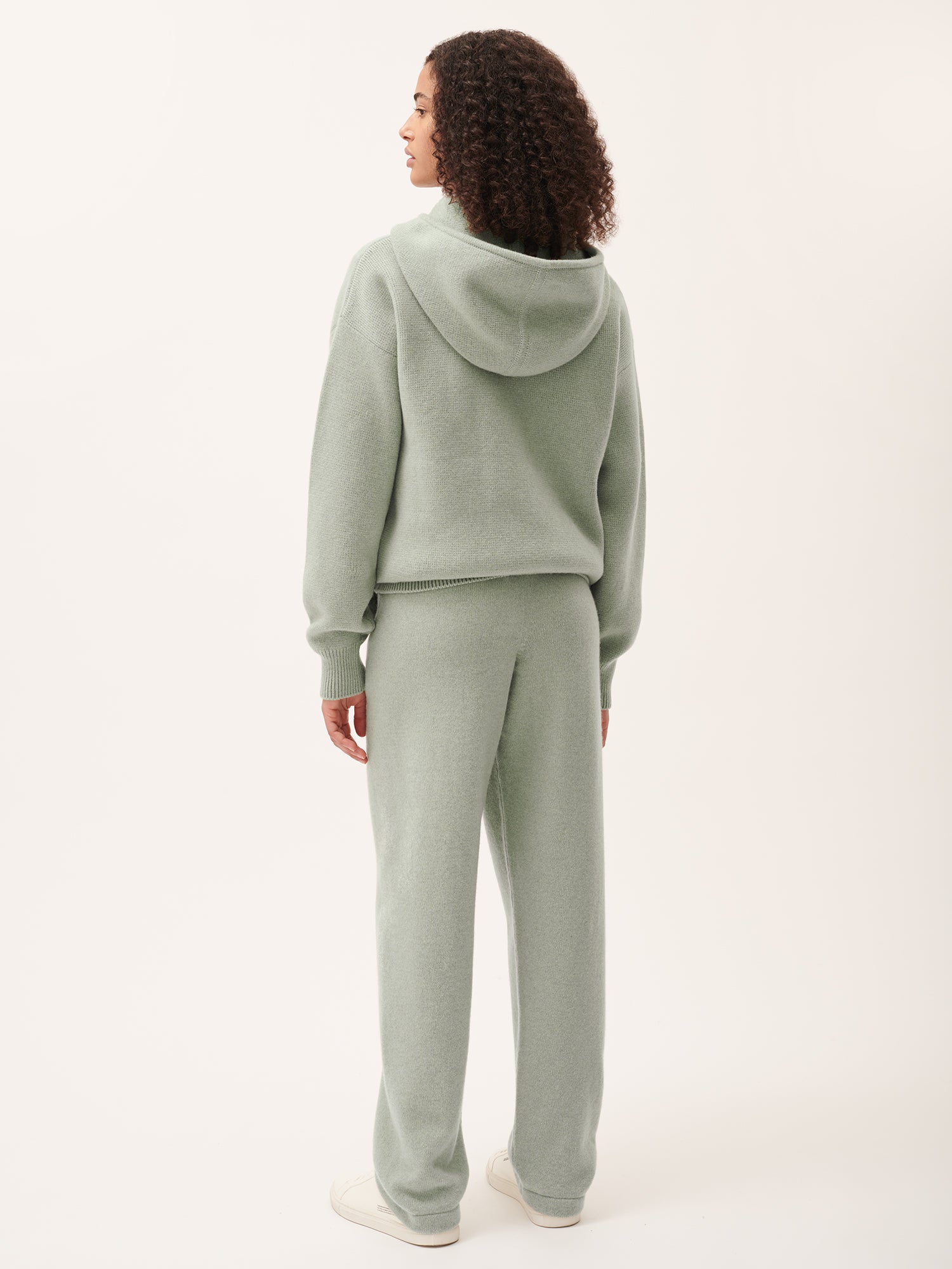DNA_Recycled_Cashmere_Tapered_Track_Pants_Moss_Green_female