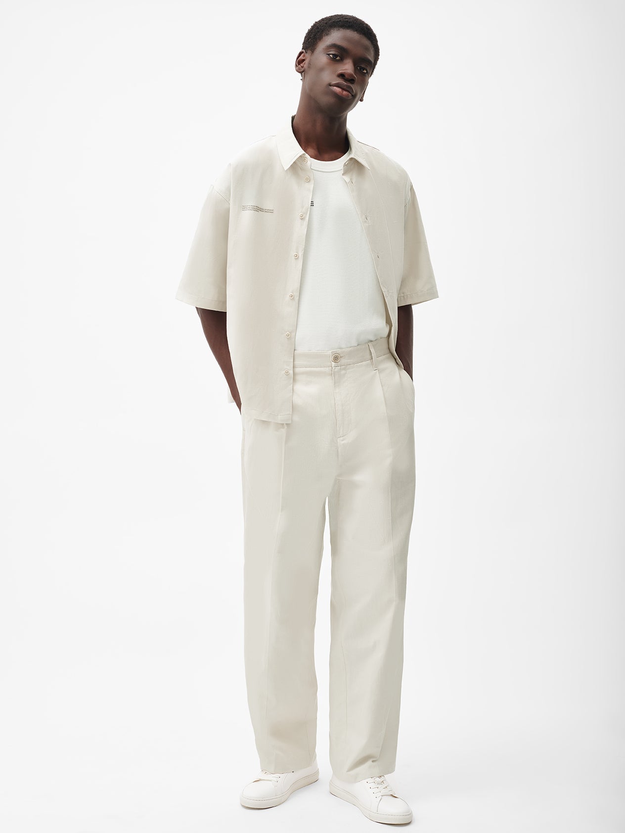 Mens-Cotton-Linen-Trouser-Limestone-Model-Male-1