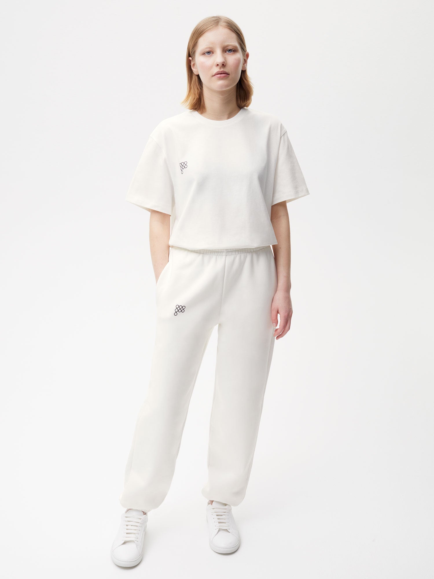 Airink Heavyweight Recycled Cotton Track Pants Off White Female