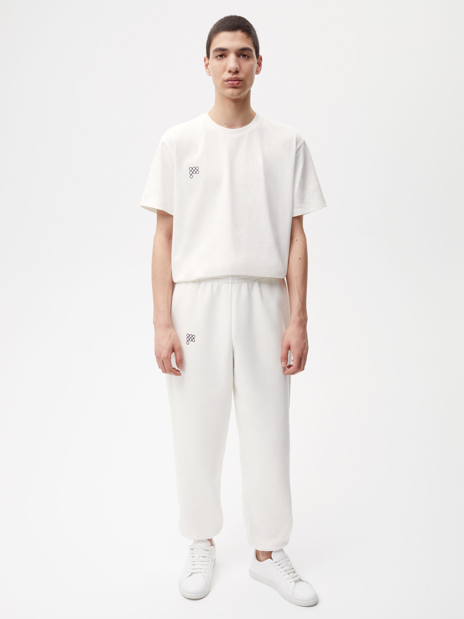Airink Heavyweight Recycled Cotton Track Pants Off White Male