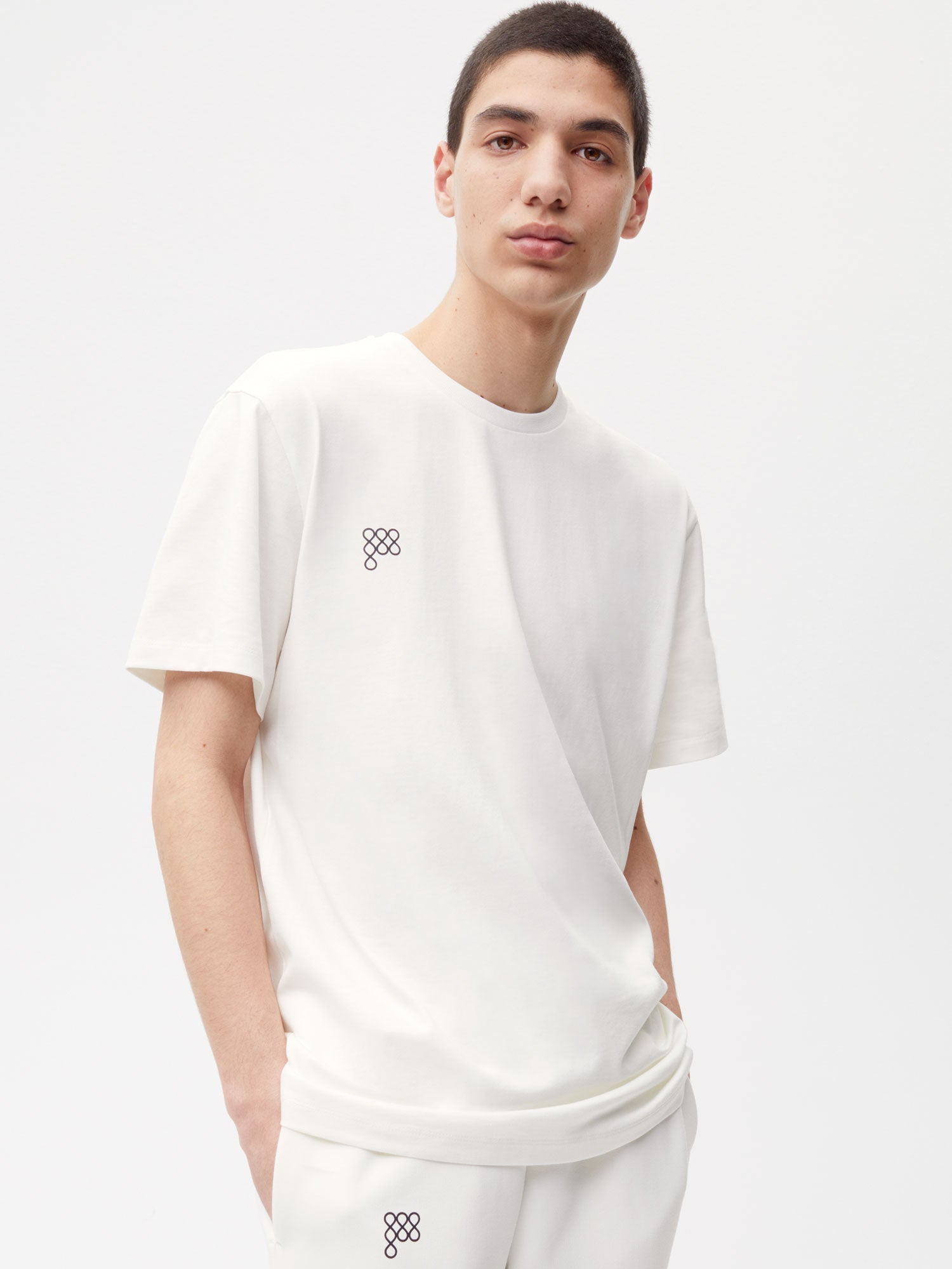 Airink Seaweed Fiber T Shirt Off White Male