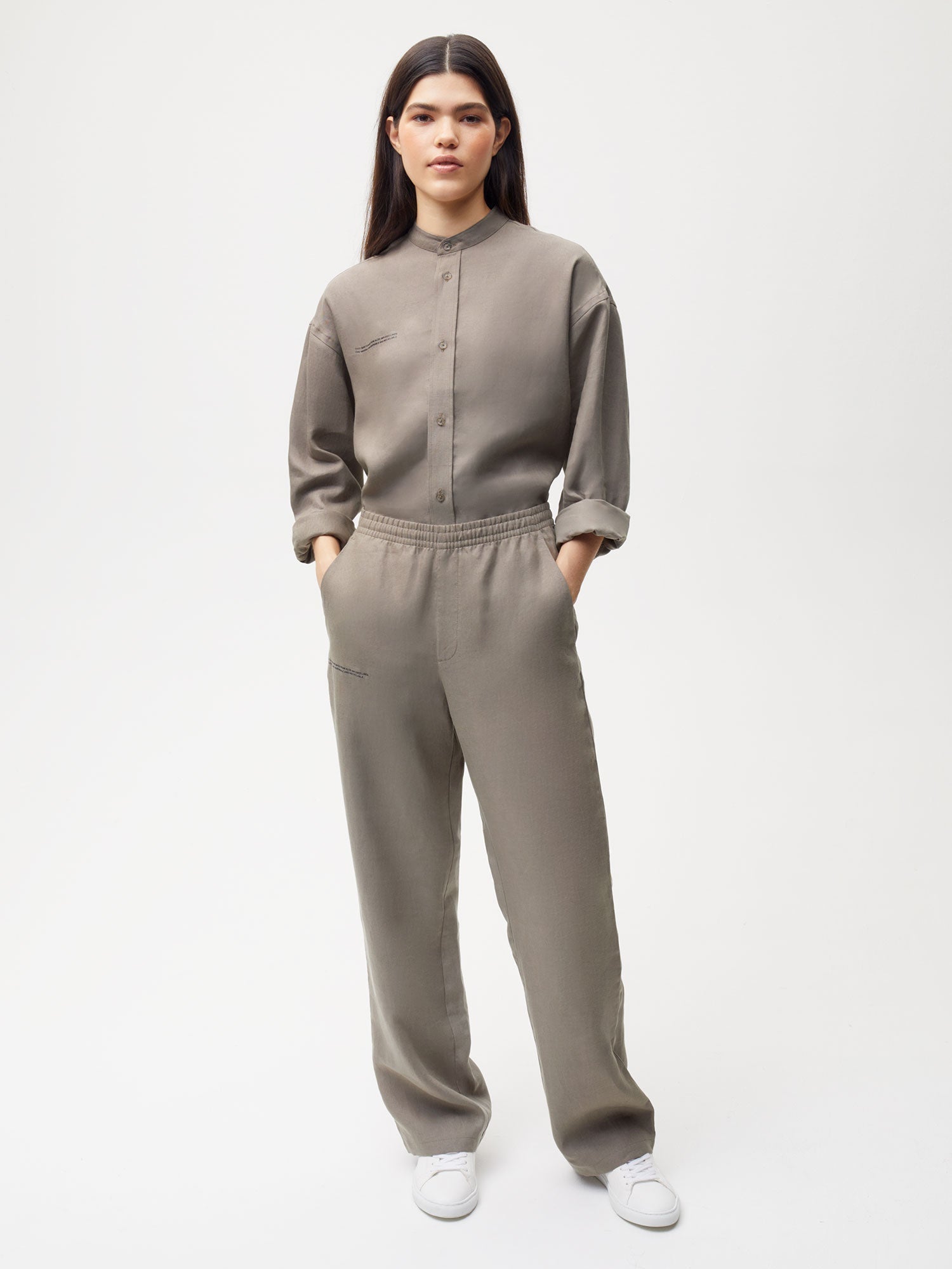 Aloe Linen Wide Leg Pants Female