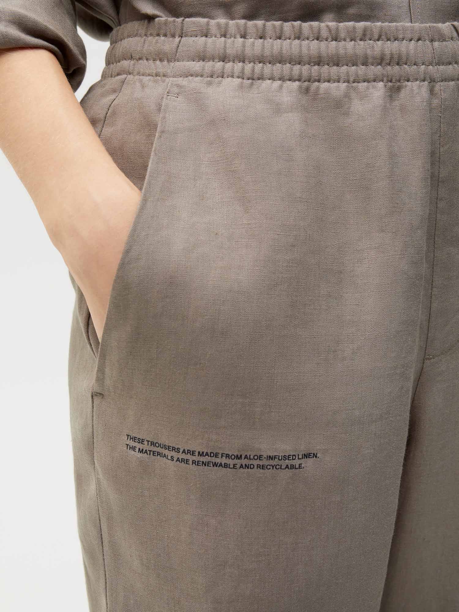Aloe Linen Wide Leg Pants Female