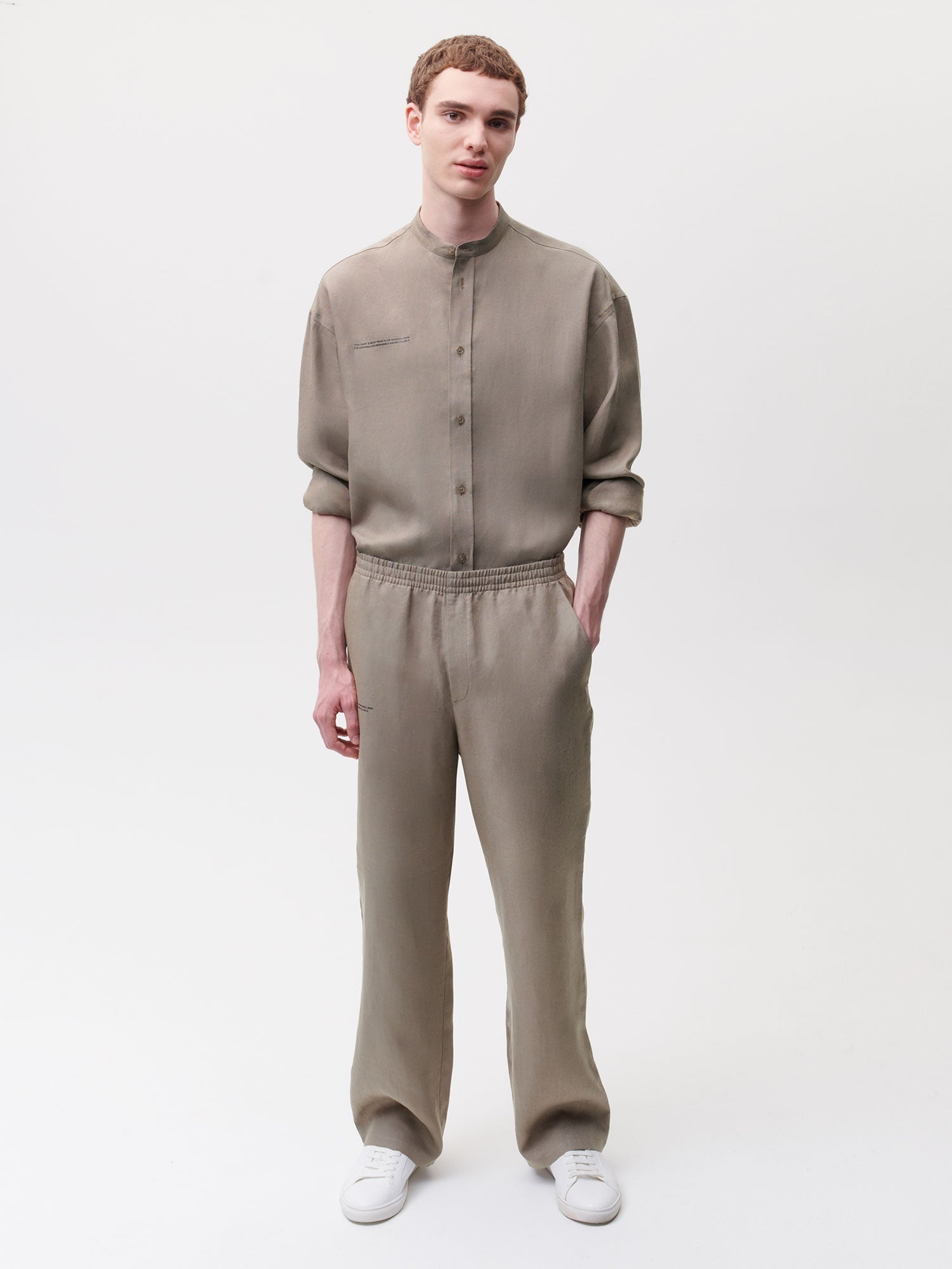 Aloe Linen Wide Leg Pants Male