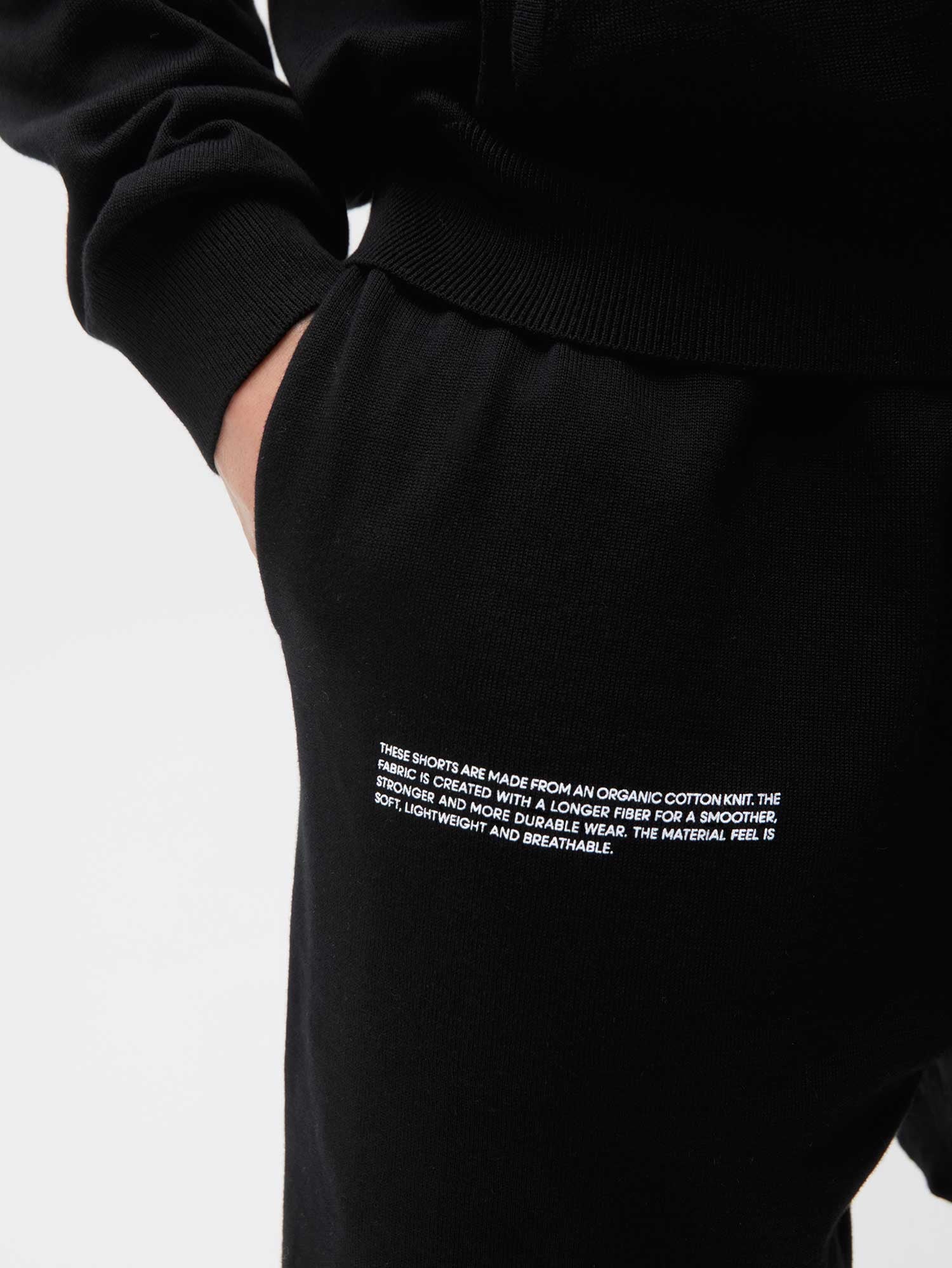 Cotton-Knit-Long-Shorts-Black-Male-2