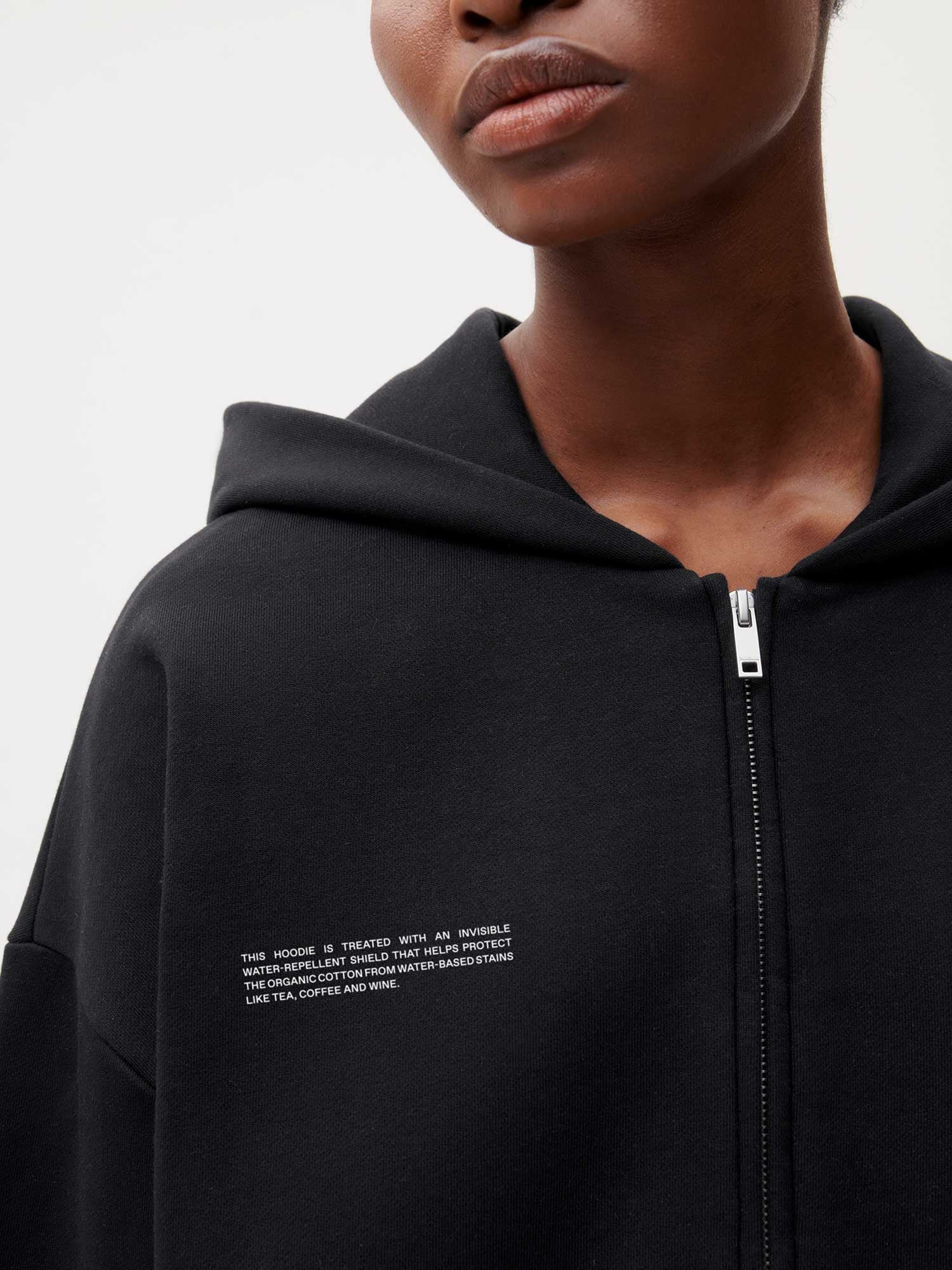 Dropel-Half-Zip-Hoodie-Black-Female-2