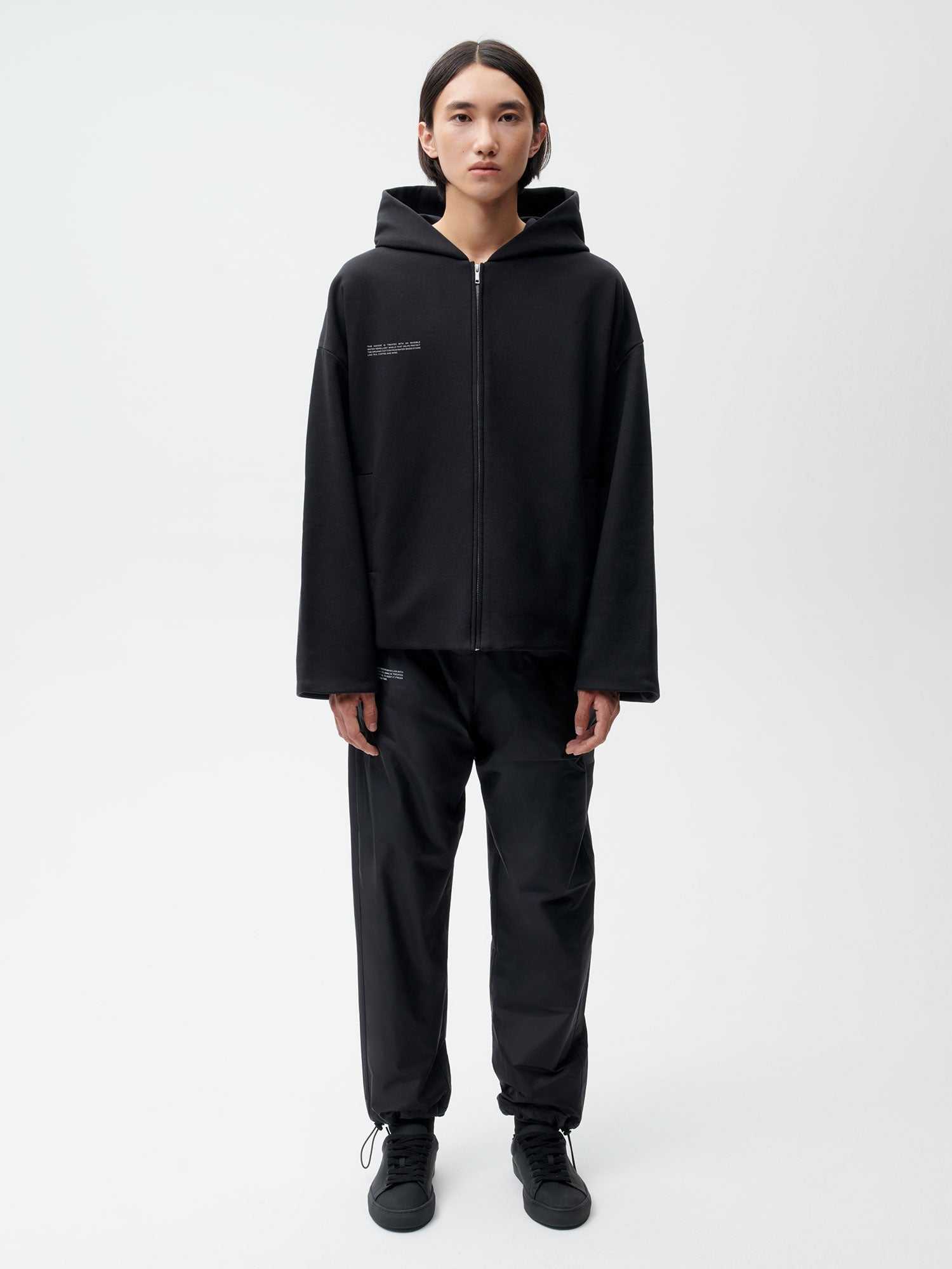Dropel-Half-Zip-Hoodie-Black-Male-3