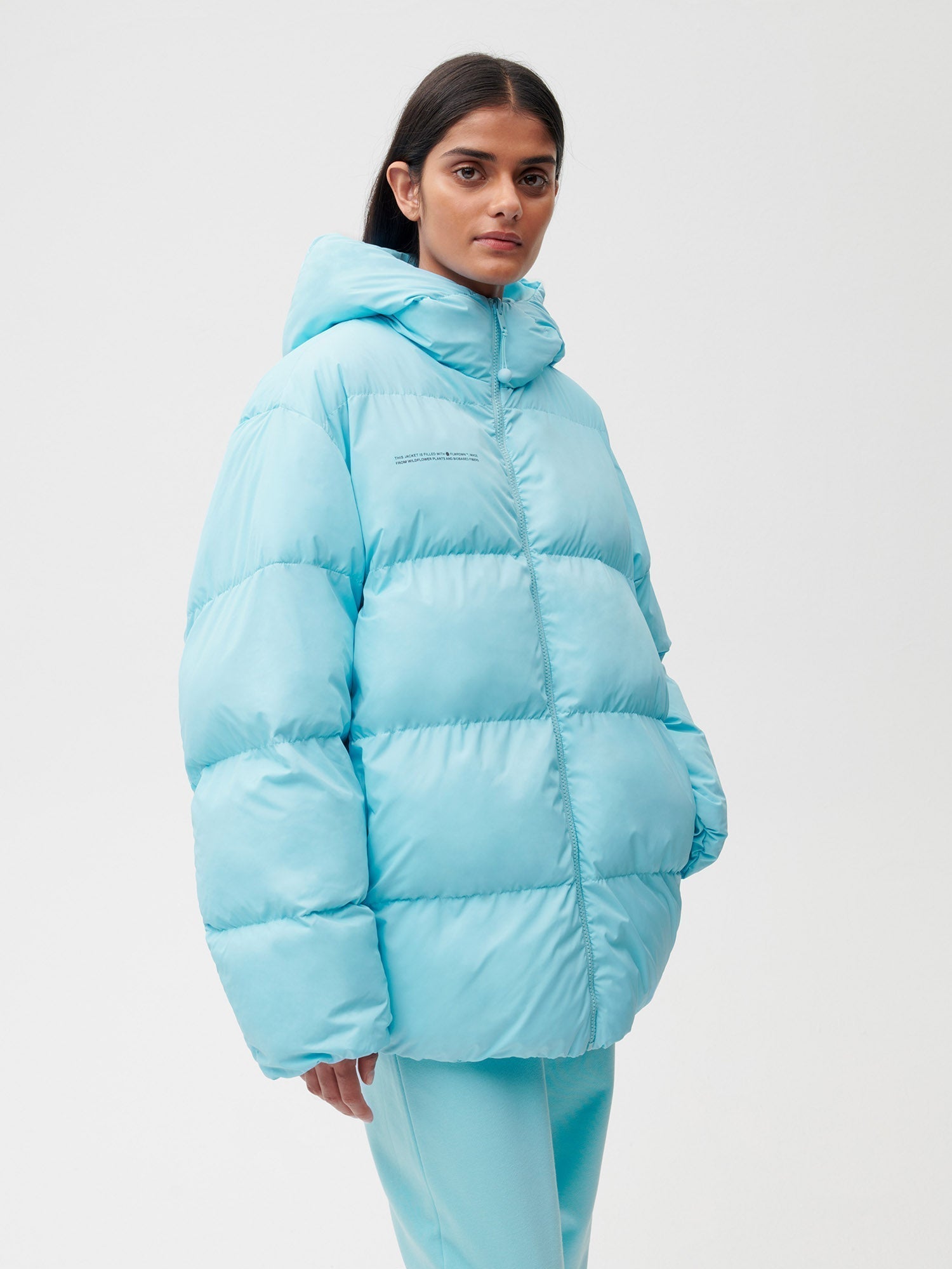HW Flwrdwn Short Reversible Jacket Celestial Blue Female