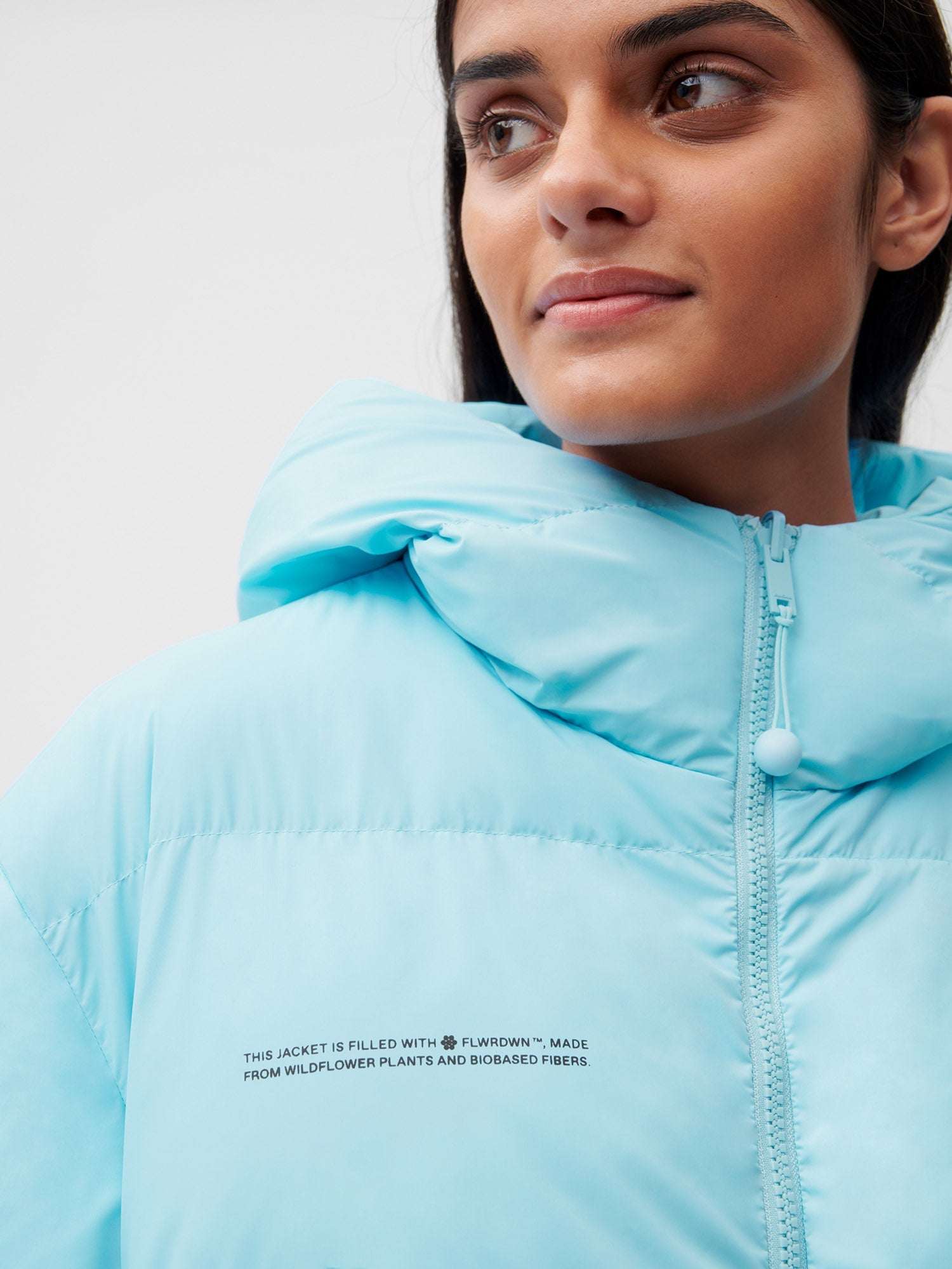 HW Flwrdwn Short Reversible Jacket Celestial Blue Female