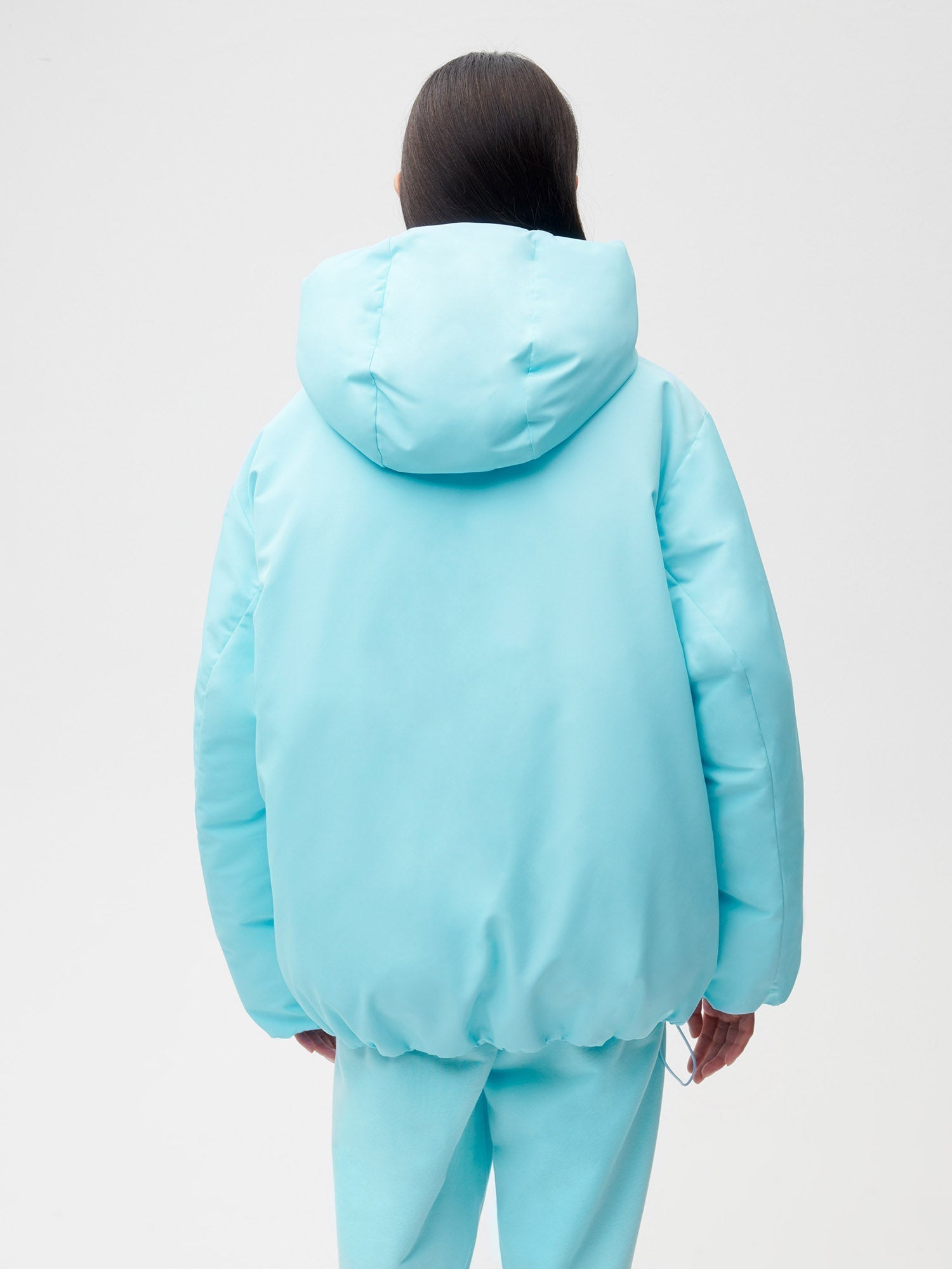 HW Flwrdwn Short Reversible Jacket Celestial Blue Female