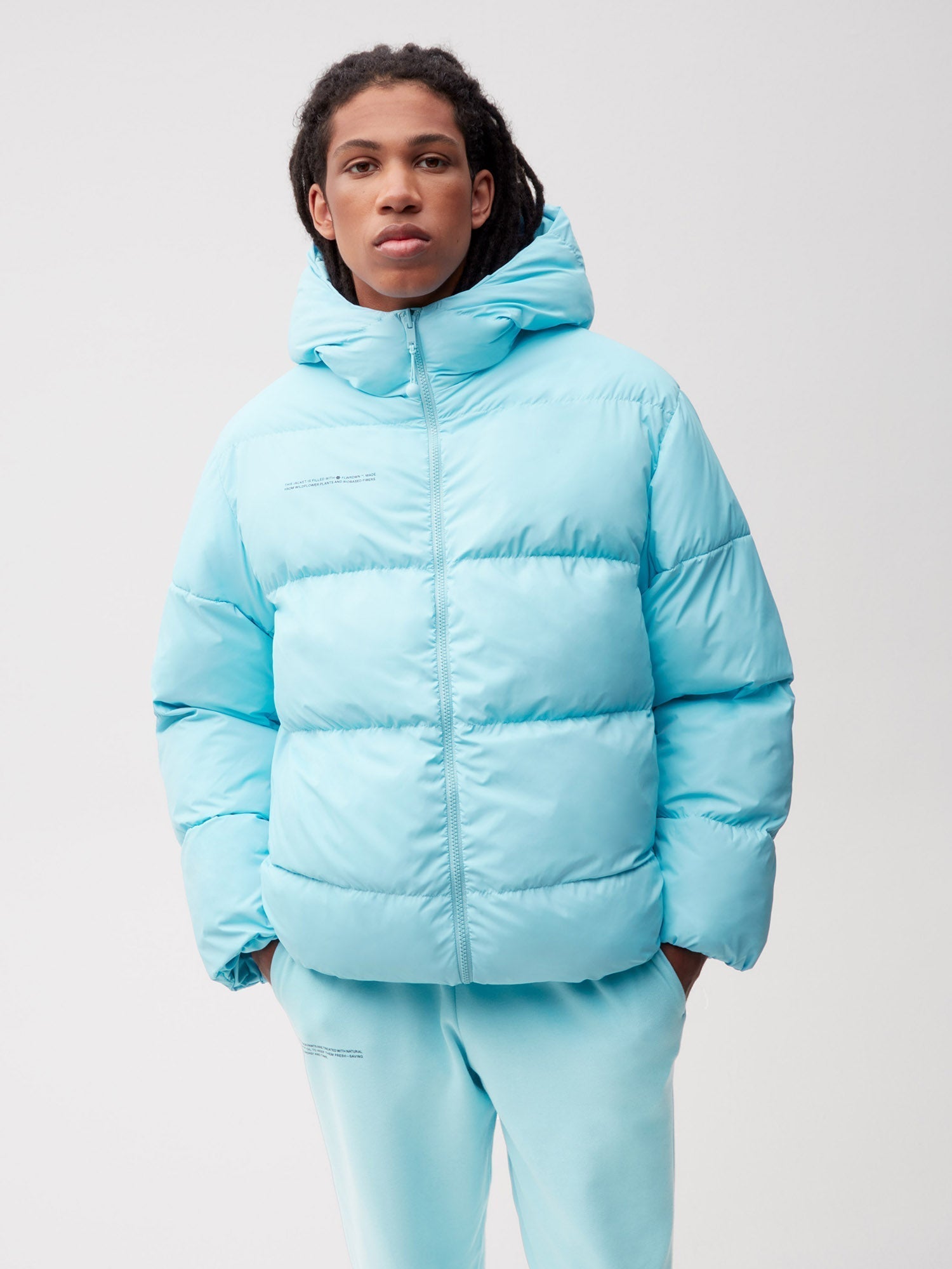 HW Flwrdwn Short Reversible Jacket Celestial Blue Male