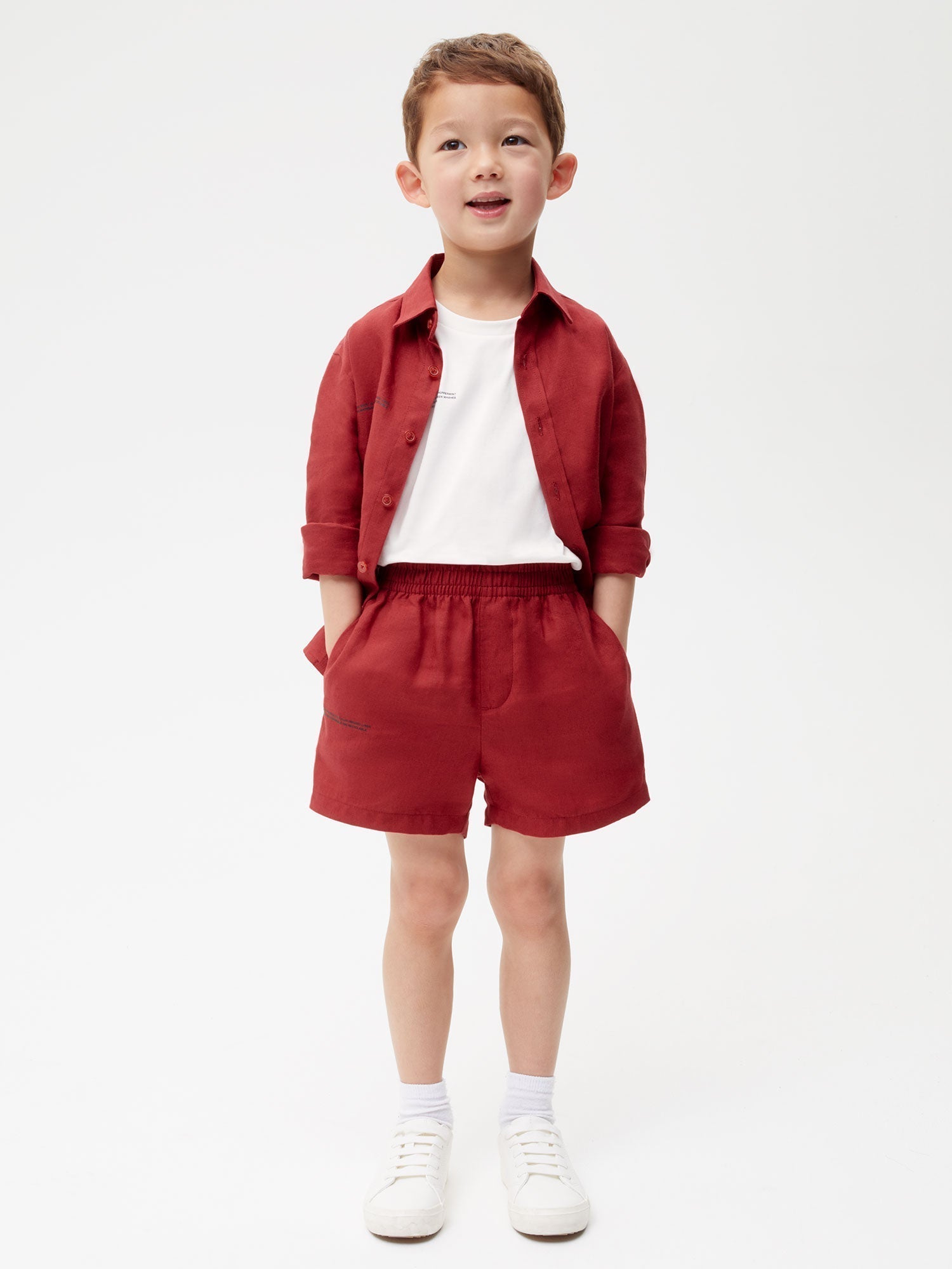 Kids Aloe Linen Shorts