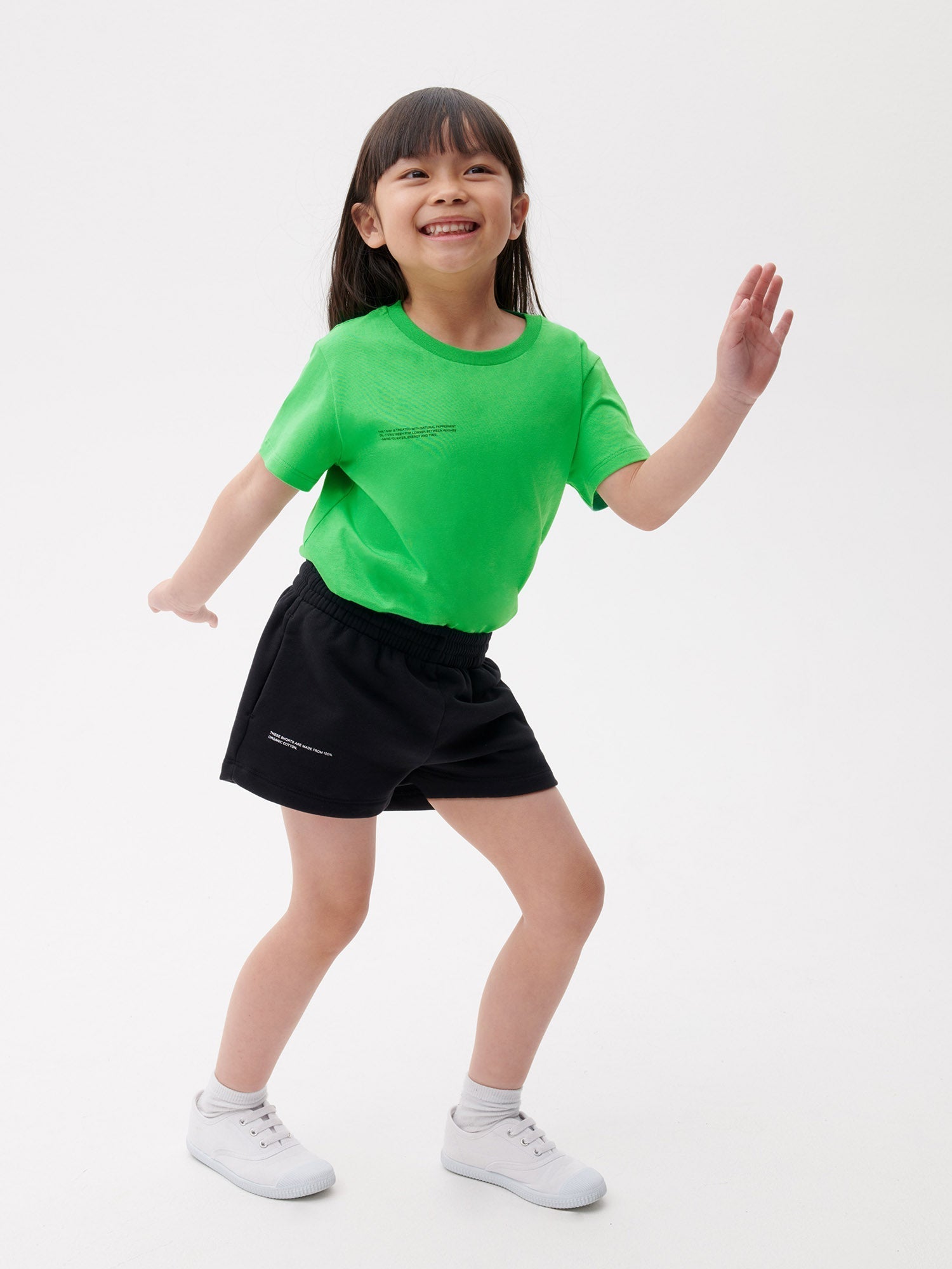 Kids Organic Cotton Shorts Black