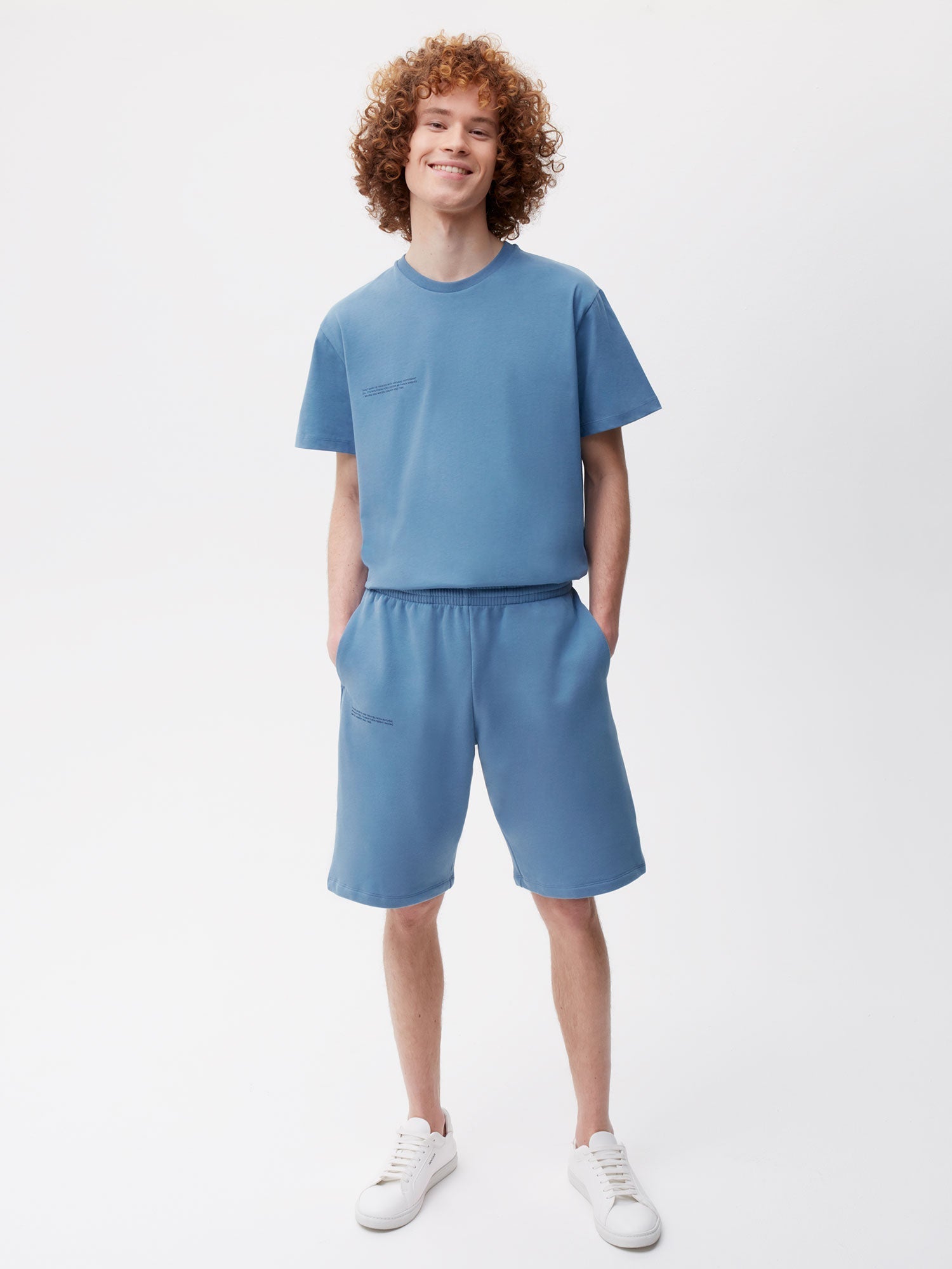Pastels Organic Cotton Long Shorts PPRMINT Indigo Male