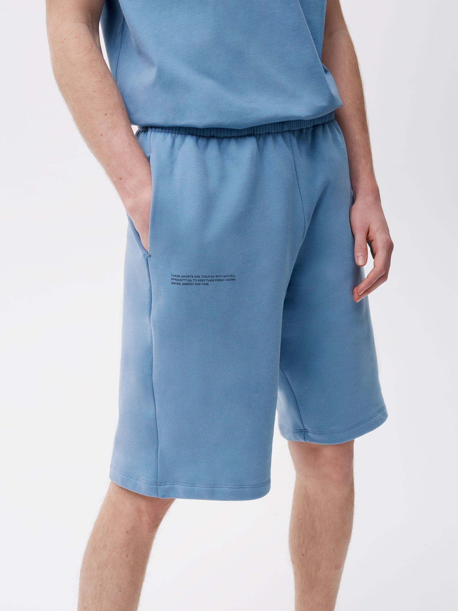 Pastels Organic Cotton Long Shorts PPRMINT Indigo Male