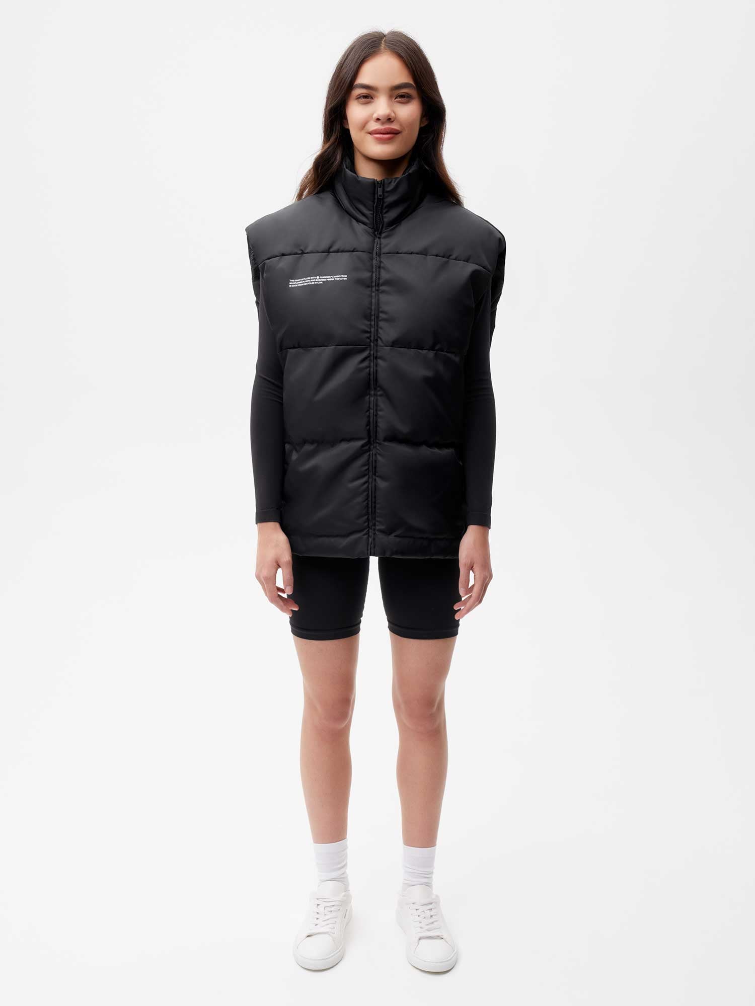 Recycled Nylon FLWRDWN Gilet—black female-3