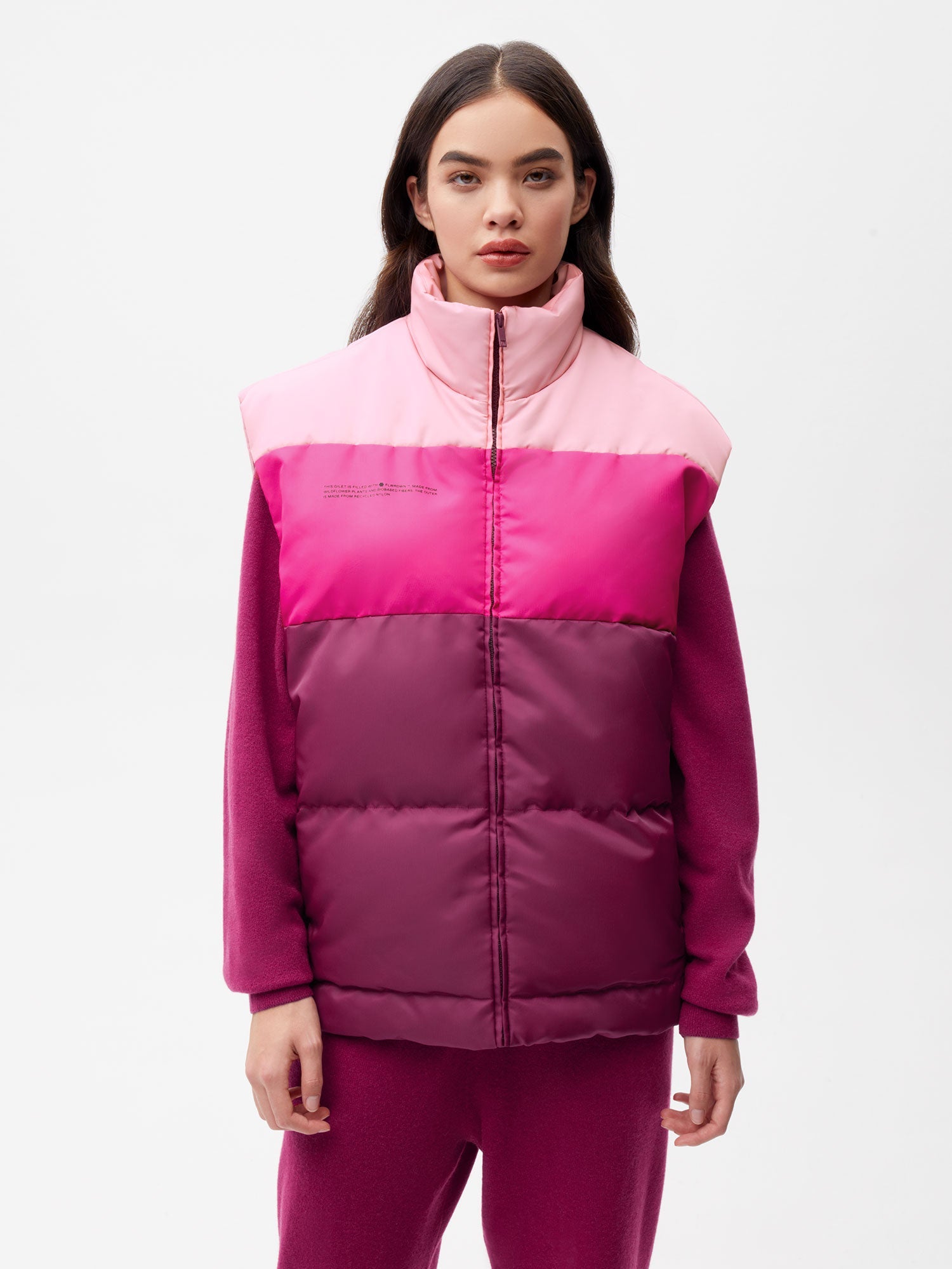 Recycled-Nylon-HW-Flwrdwn-Gilet-Pink-Plum-Female-1