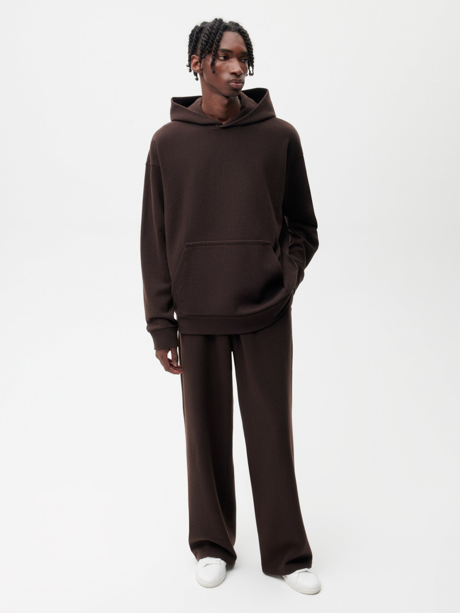 Recycled-Wool-Jersey-Hoodie-with-Pocket-Chestnut-Brown-Male-3