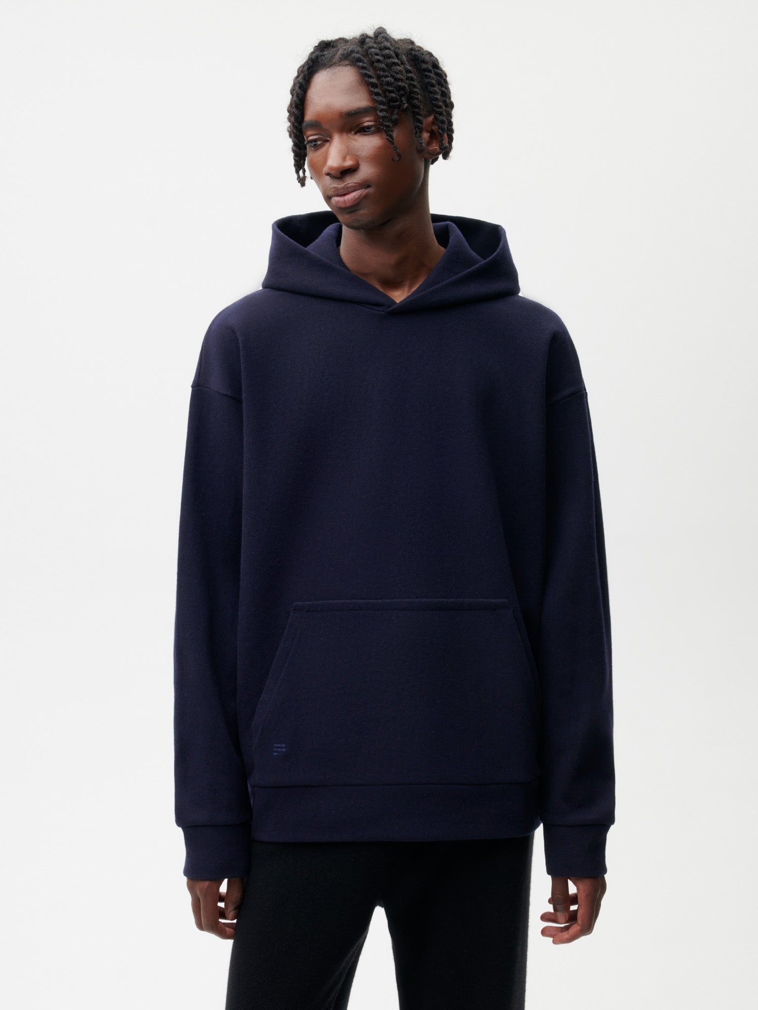 Recycled-Wool-Jersey-Hoodie-with-Pocket-Dark-Navy-Male-1