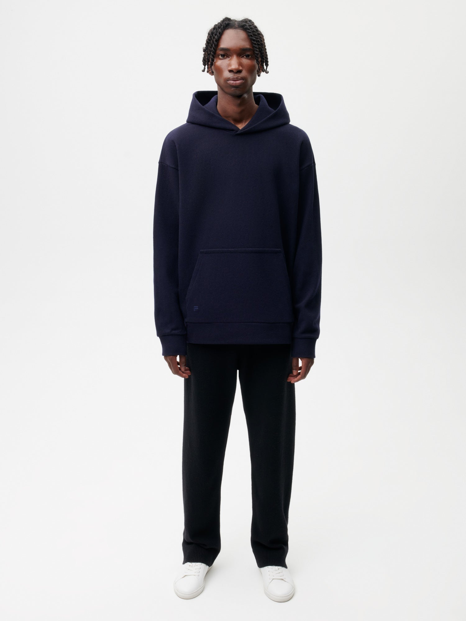 Recycled-Wool-Jersey-Hoodie-with-Pocket-Dark-Navy-Male-3