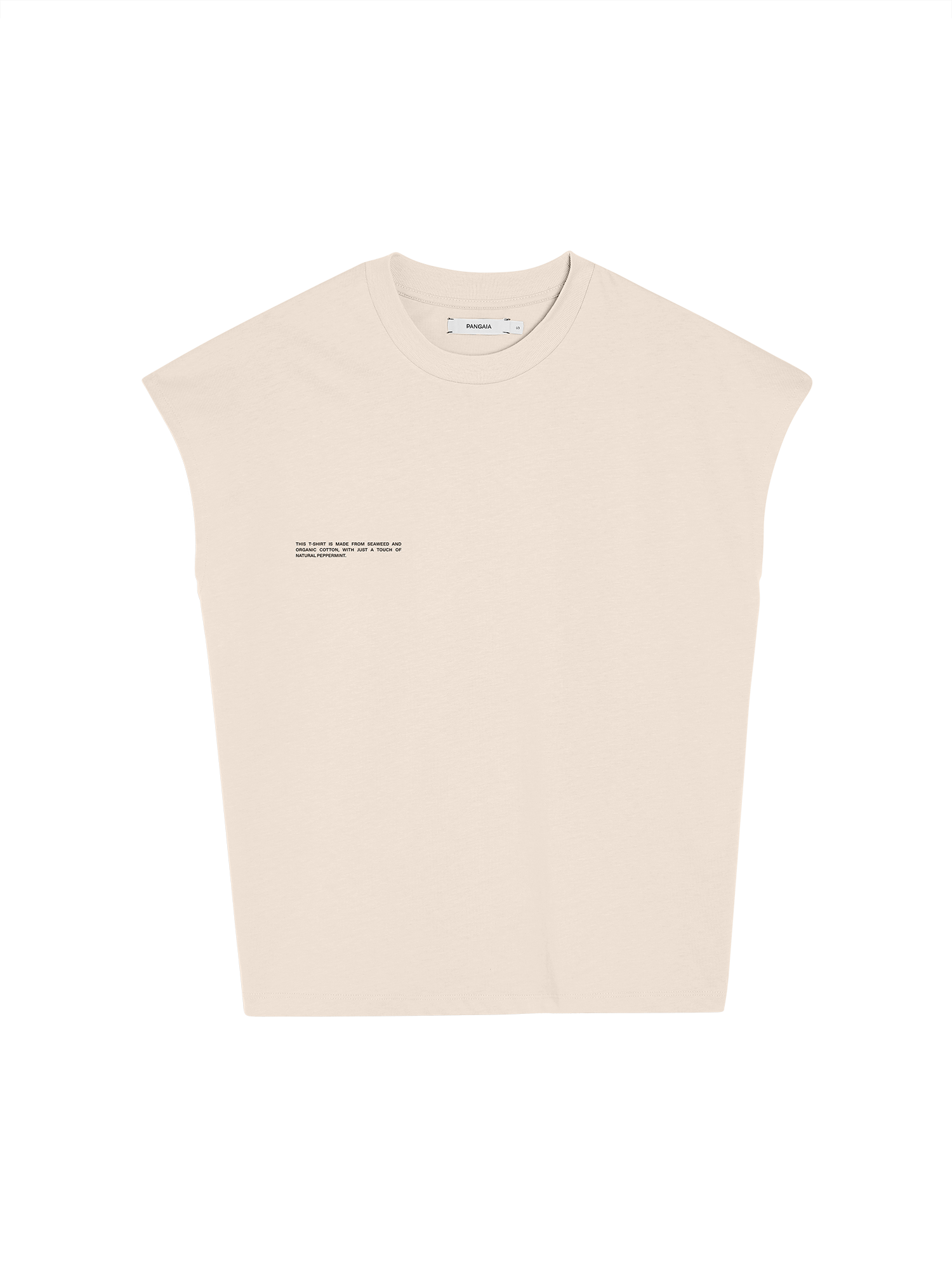 Organic Cotton Cropped Shoulder T-shirt with C-FIBER-packshot-3