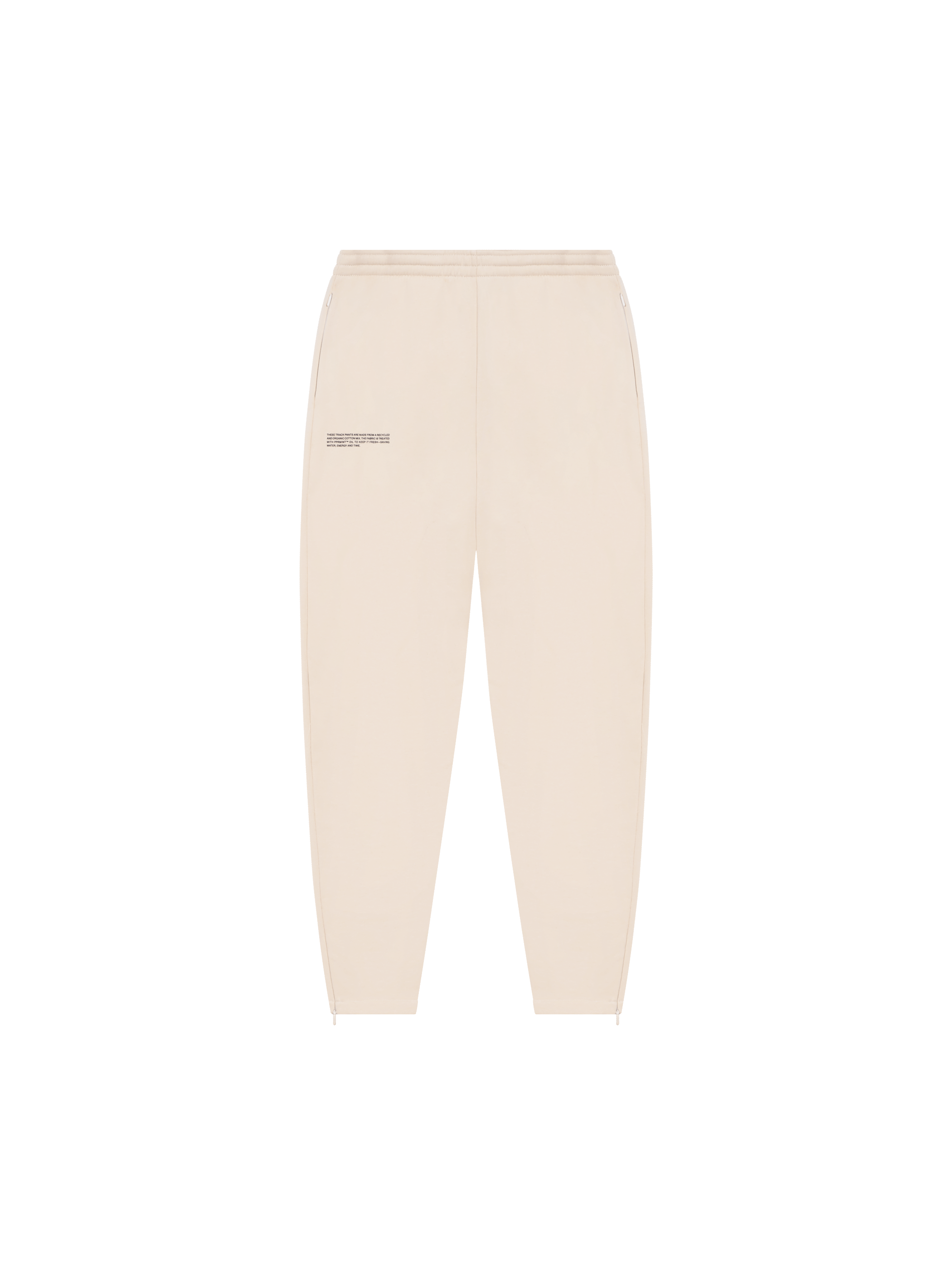 Recycled Cotton Tapered Track Pants—sand-packshot-3
