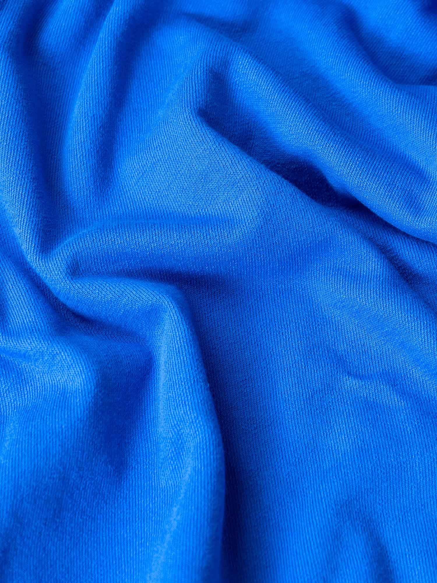 Terry Towelling Long Shorts Cobalt Blue