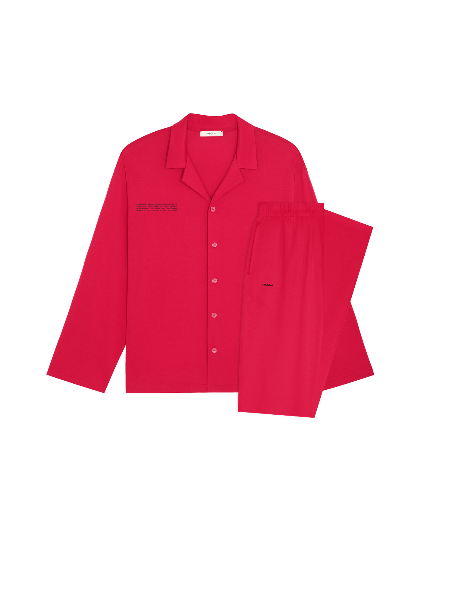 Womens 365 Lightweight Long Pyjama Set —goji red