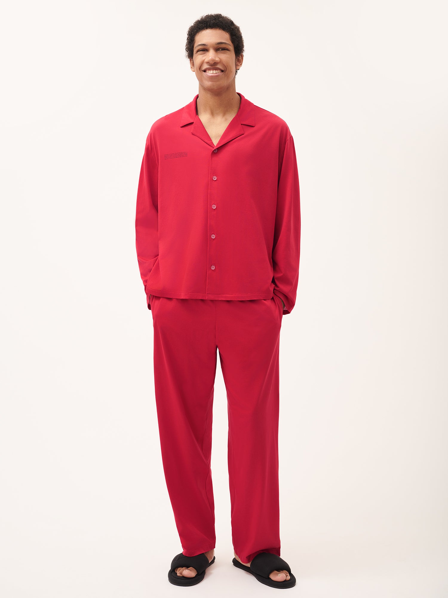365_Lightweight_Long_Pyjama_Set_Goji_Red_Male