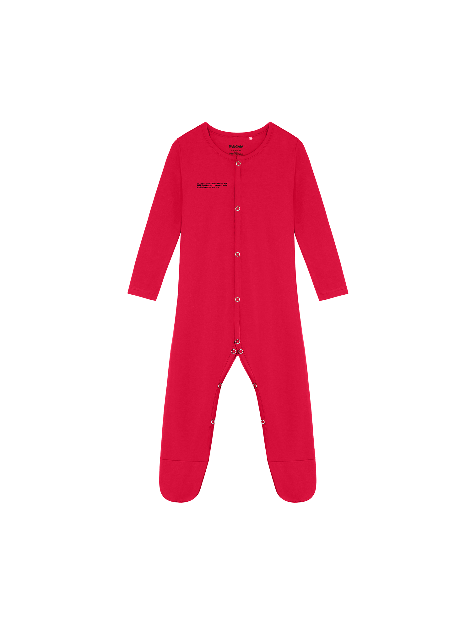 Baby 365 Lightweight Babygrow—goji red