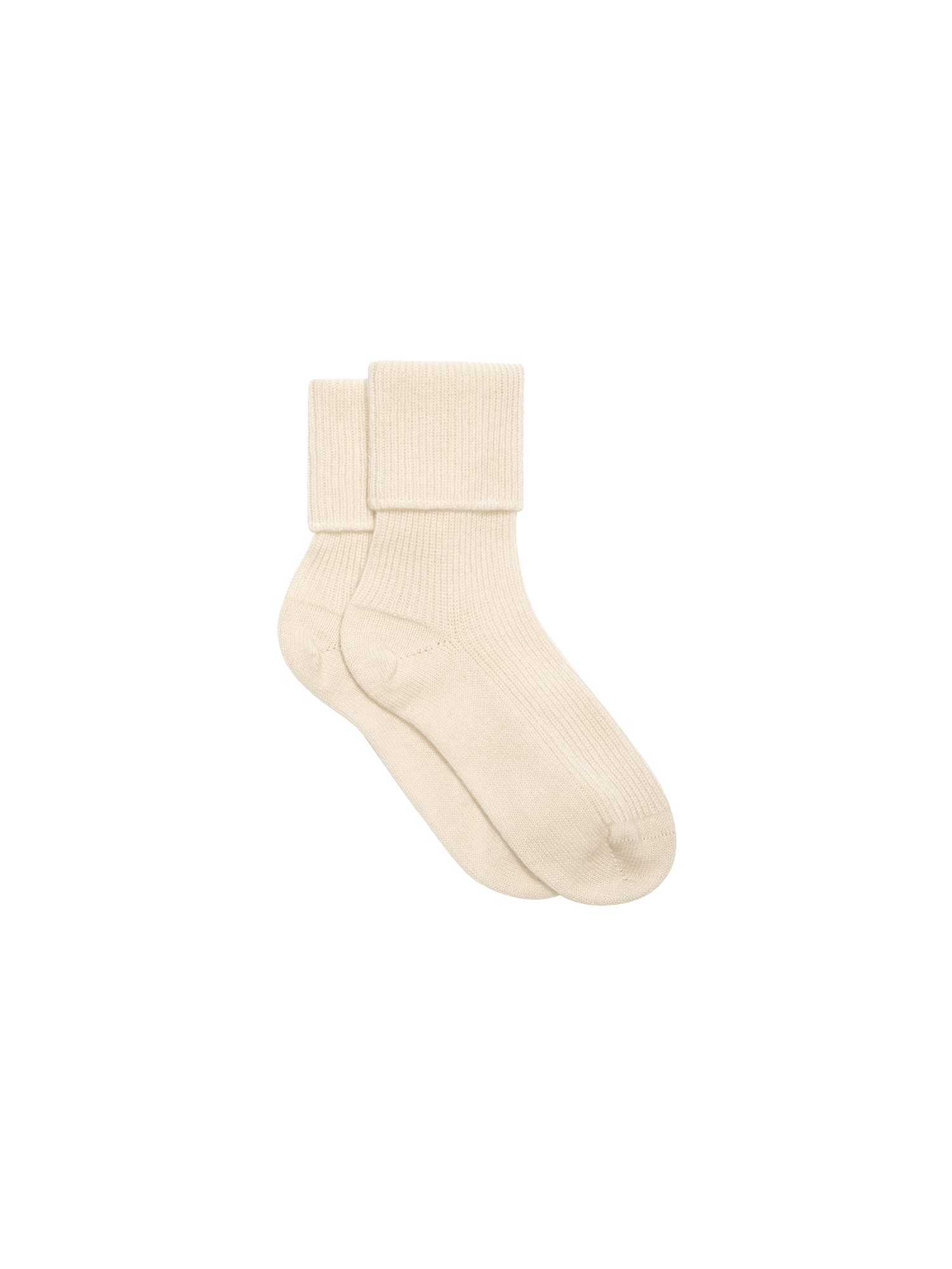 Cashmere Bed Socks—ecru ivory