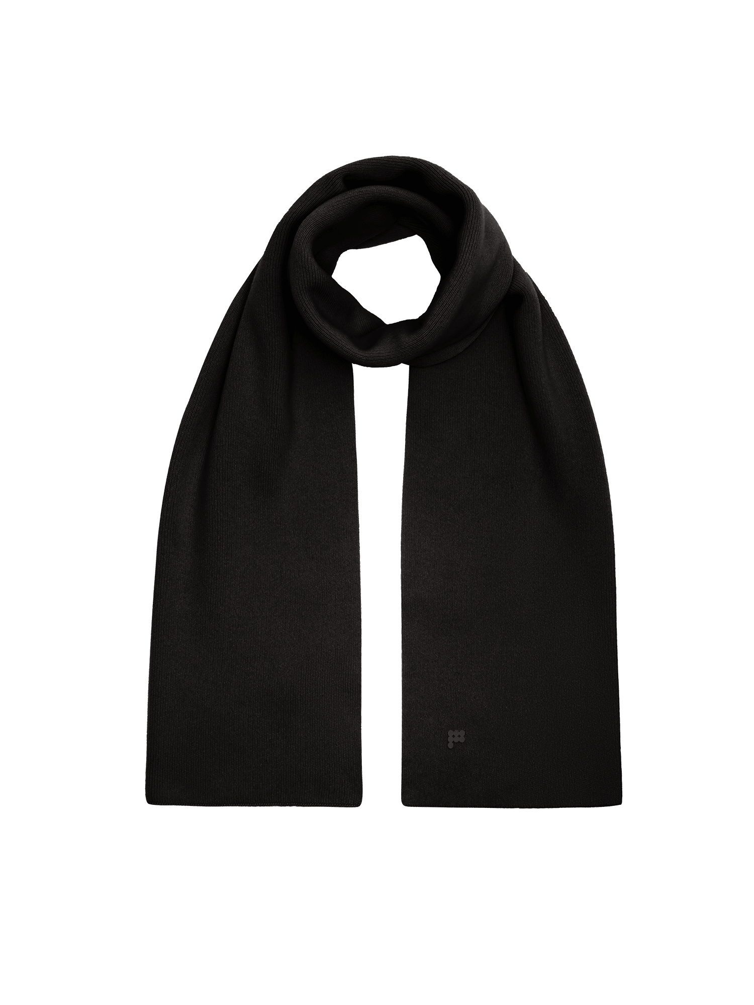 DNA Recycled Cashmere Scarf—black