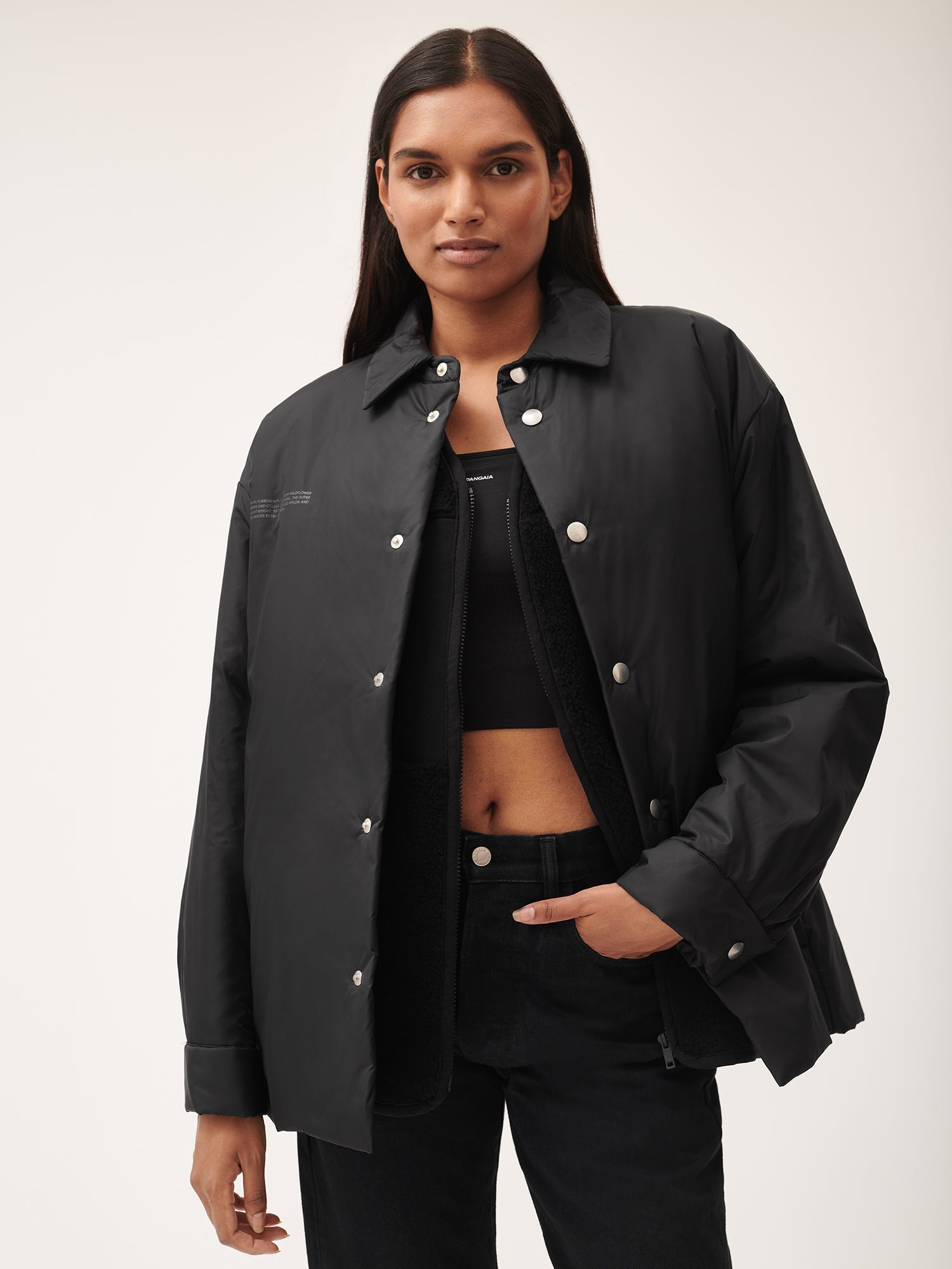 FLWRFLL_Unisex_Shirt_Black-female-2