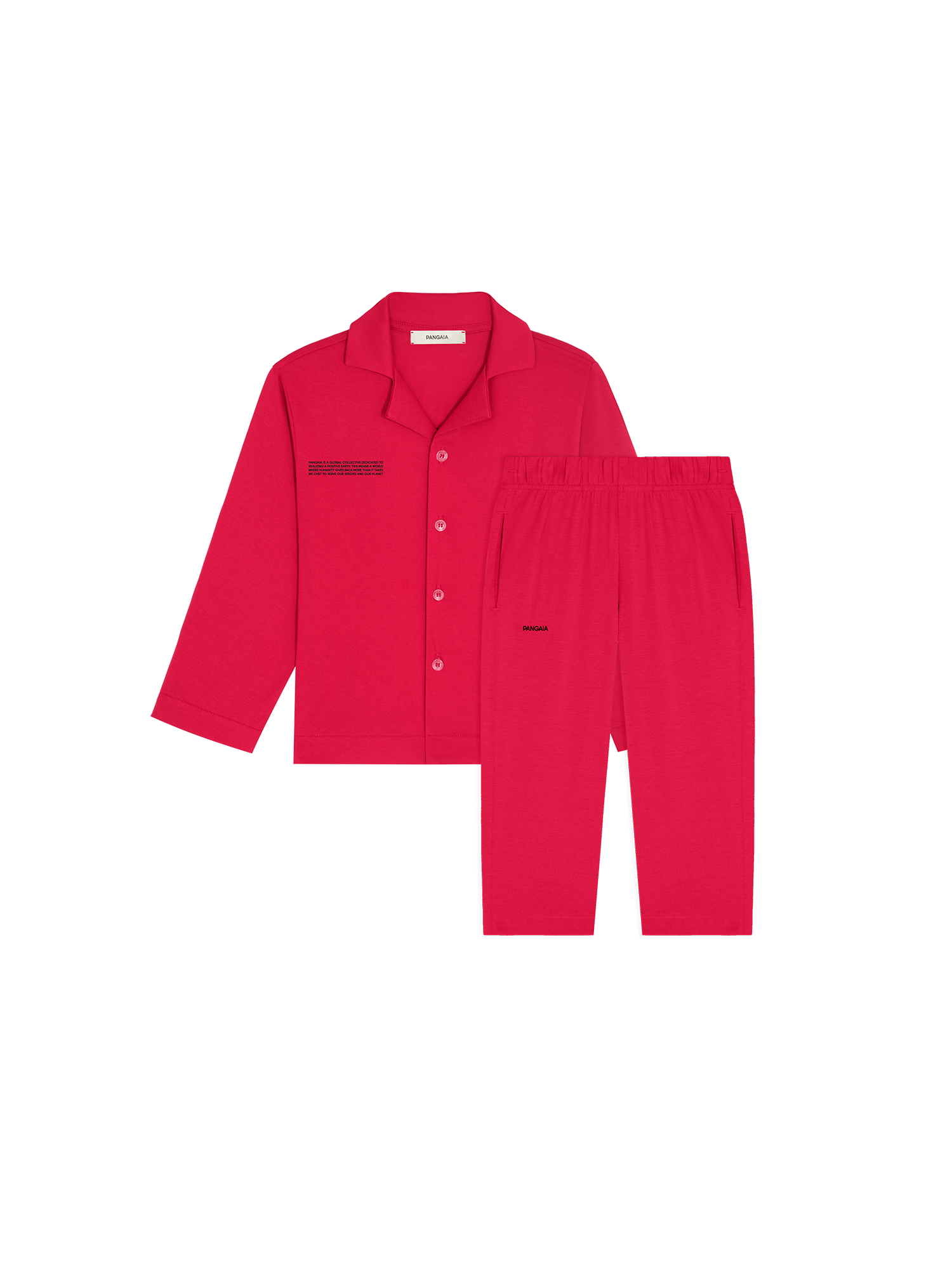 Kids' 365 Lightweight Long Playwear Set —goji red