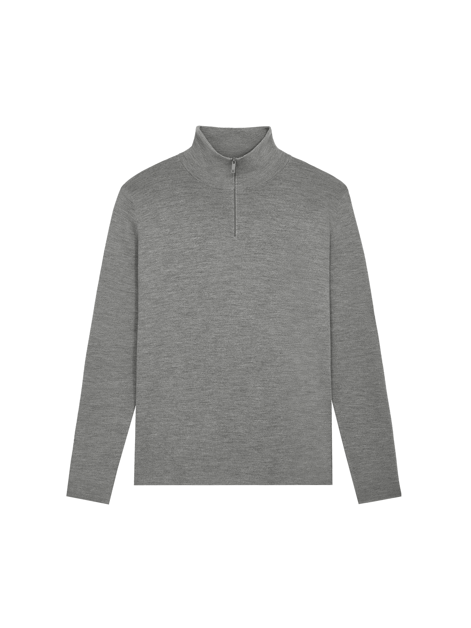 Merino_Knit_Slim_Fit_Half_Zip_Sweater_GreyMarl-packshot-3