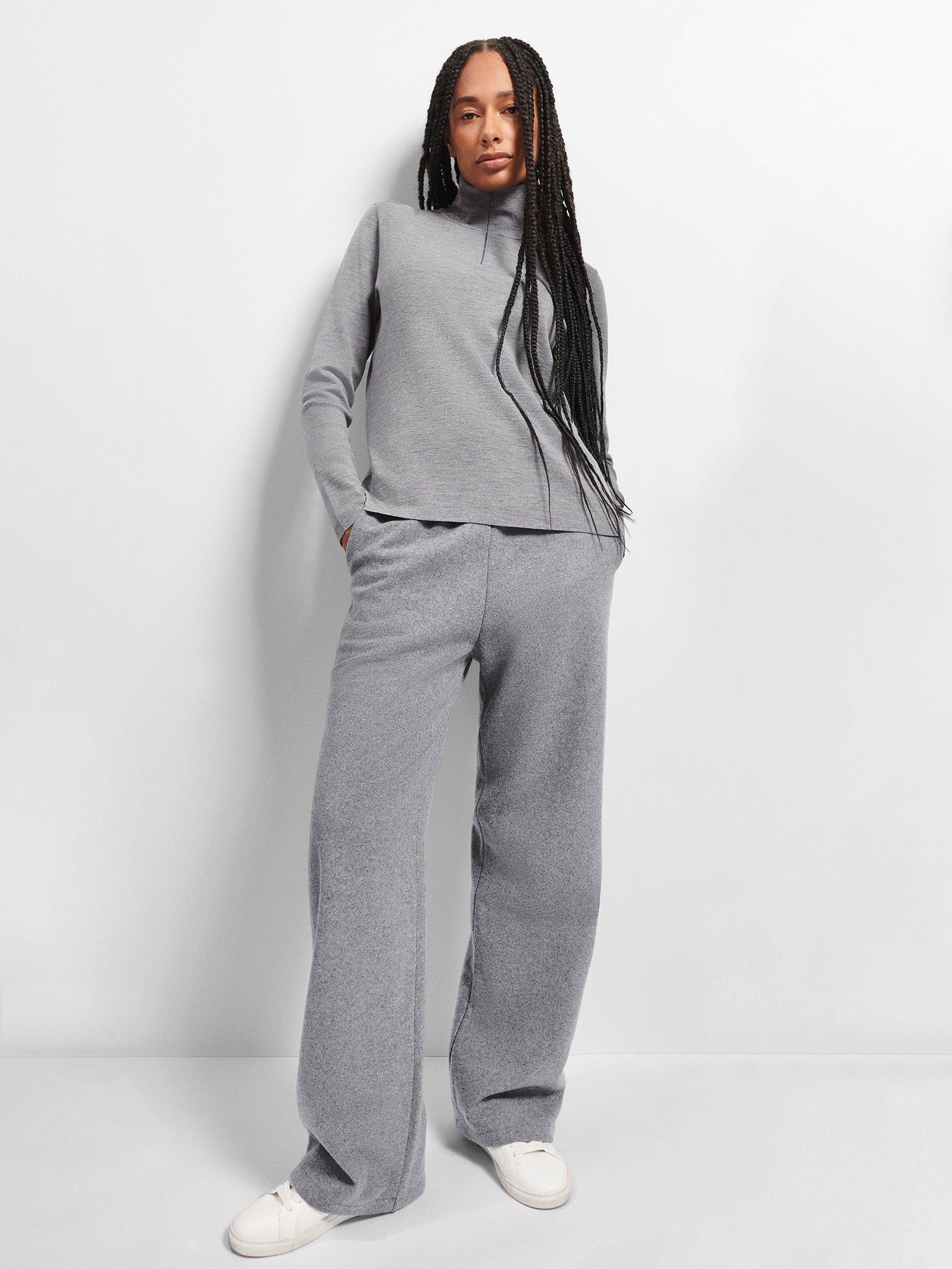 Merino_Knit_Slim_Fit_Half_Zip_Sweater_GreyMarl_female-3