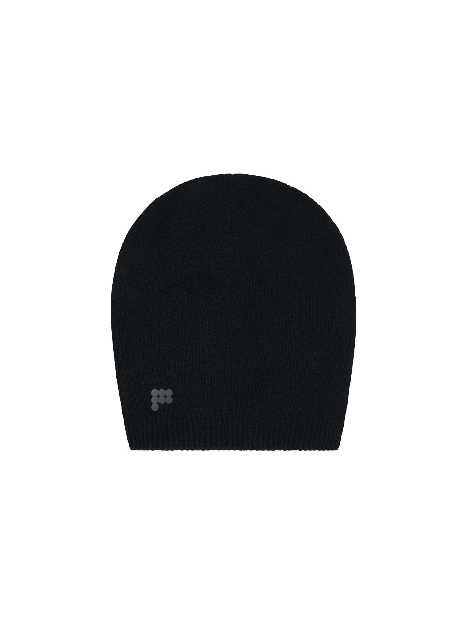 Recycled Cashmere Beanie—black-packshot-3