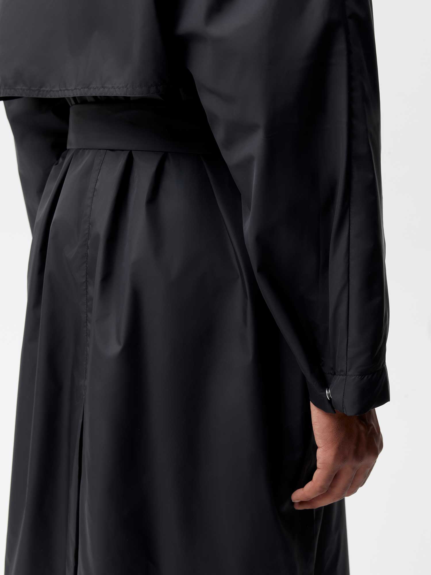 Recycled Nylon Trench Coatâ€”black male