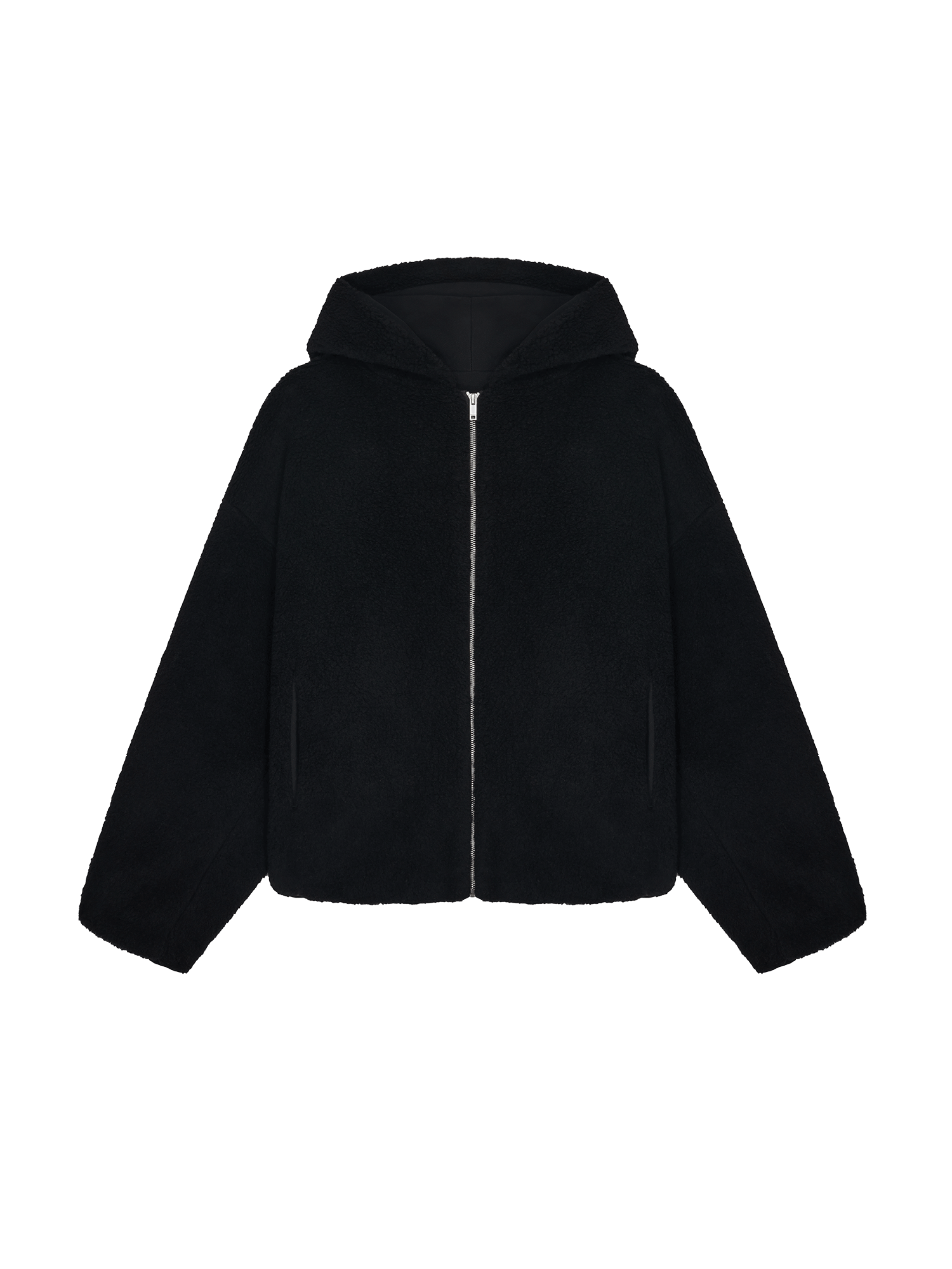 Unisex_Reversible_Outdoor_Fleece_Zip_Hoodie_Black-1