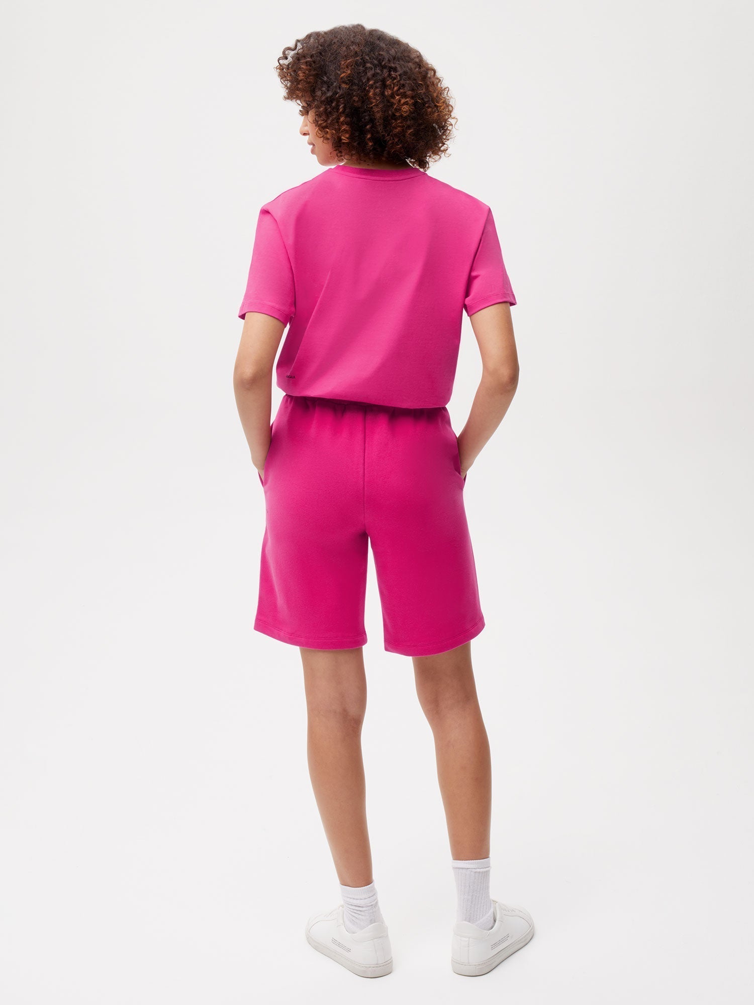 Organic Cotton Long Shorts Foxglove Pink Female