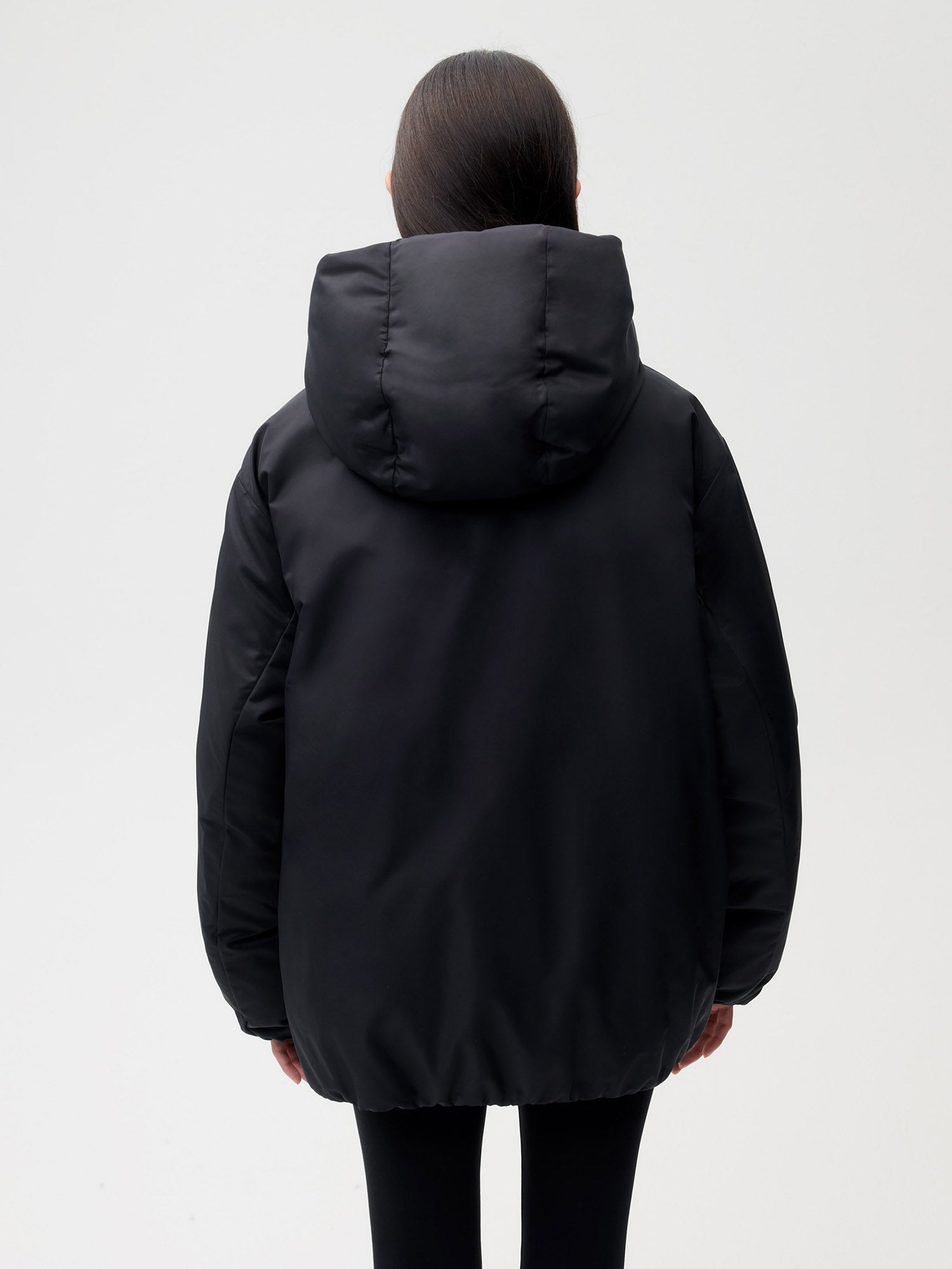 HW Flwrdwn Short Reversible Jacket Black Female