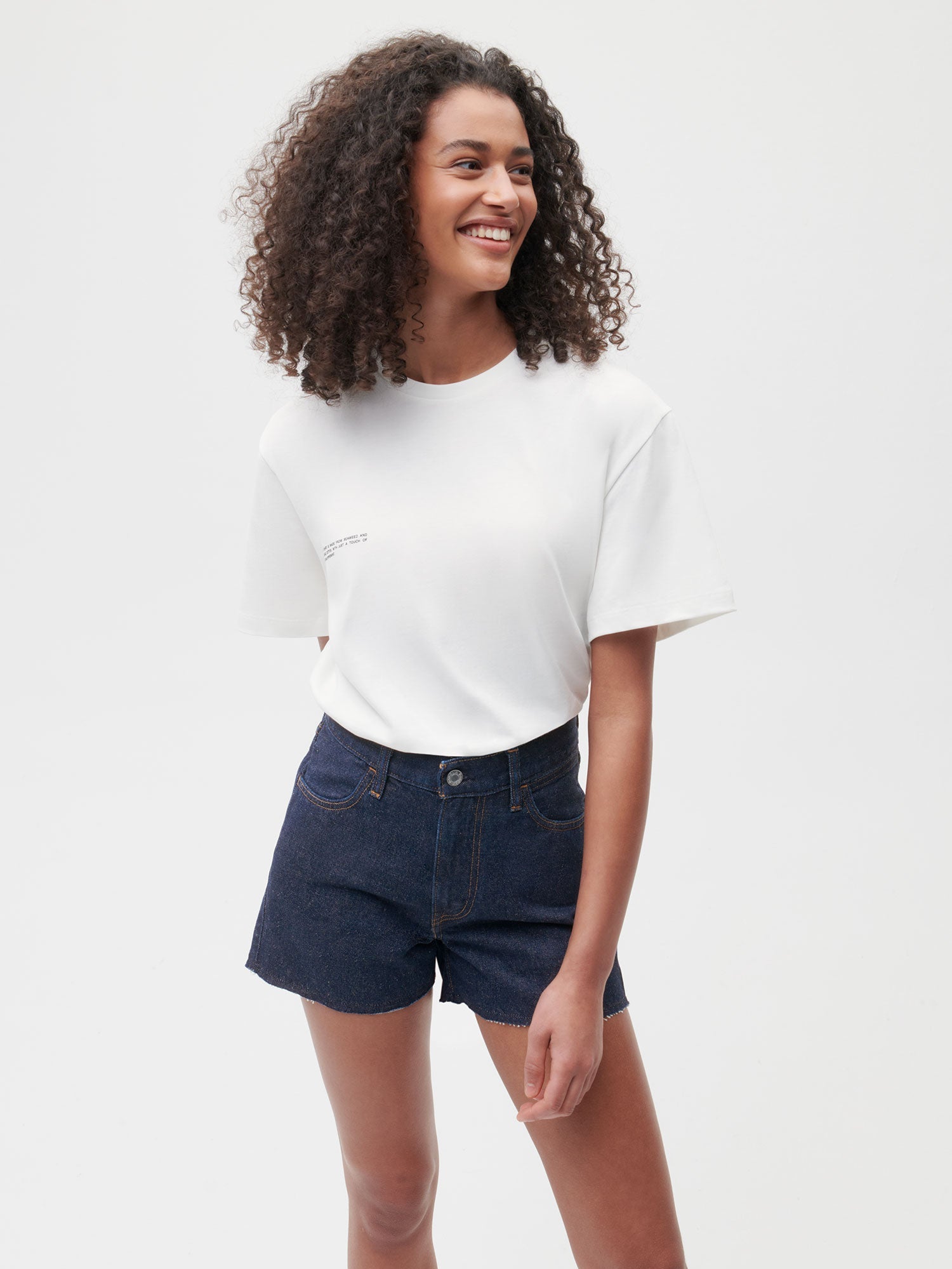  Women's Denim High Rise Cropped Shorts 