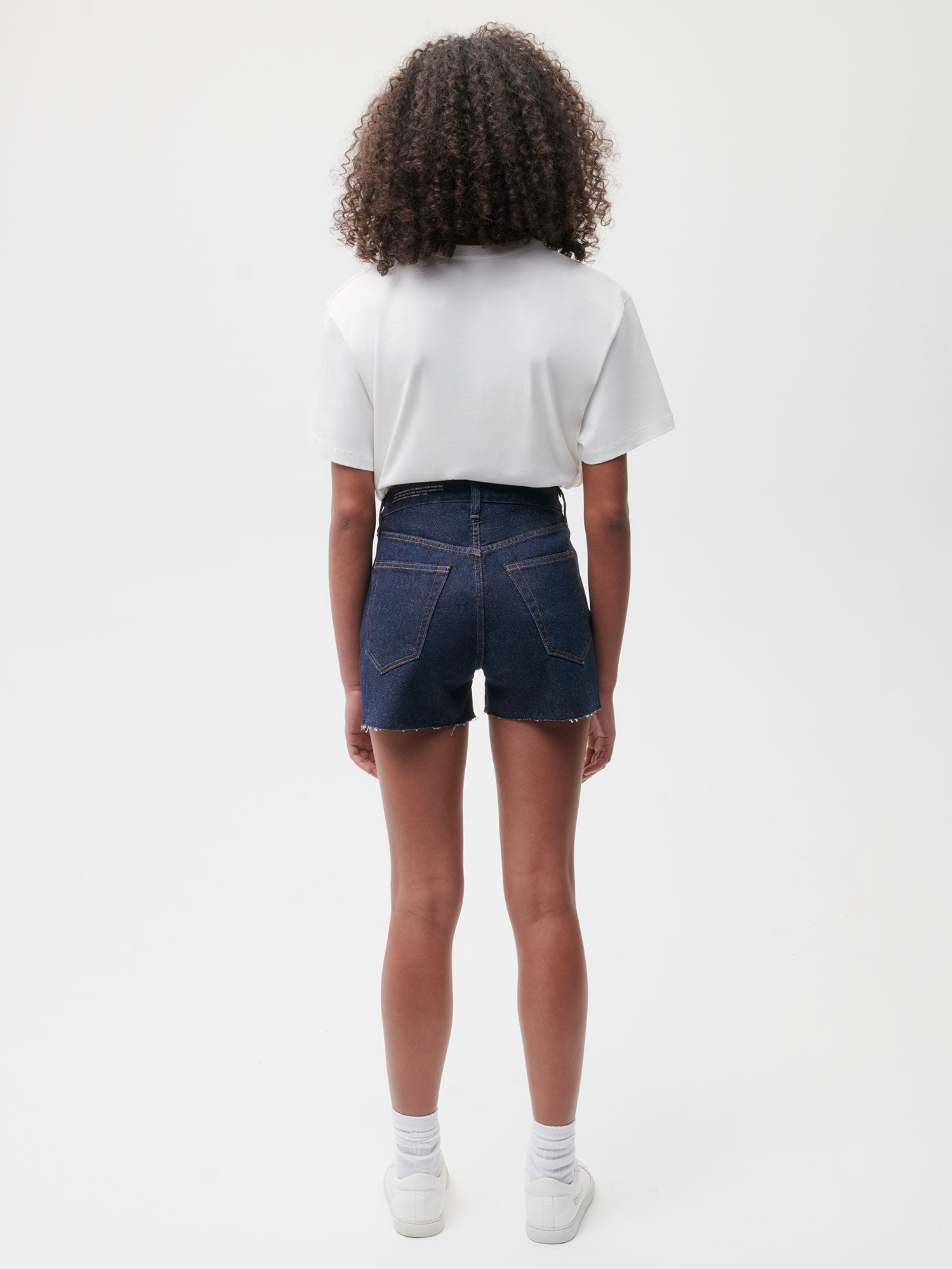  Women's Denim High Rise Cropped Shorts 
