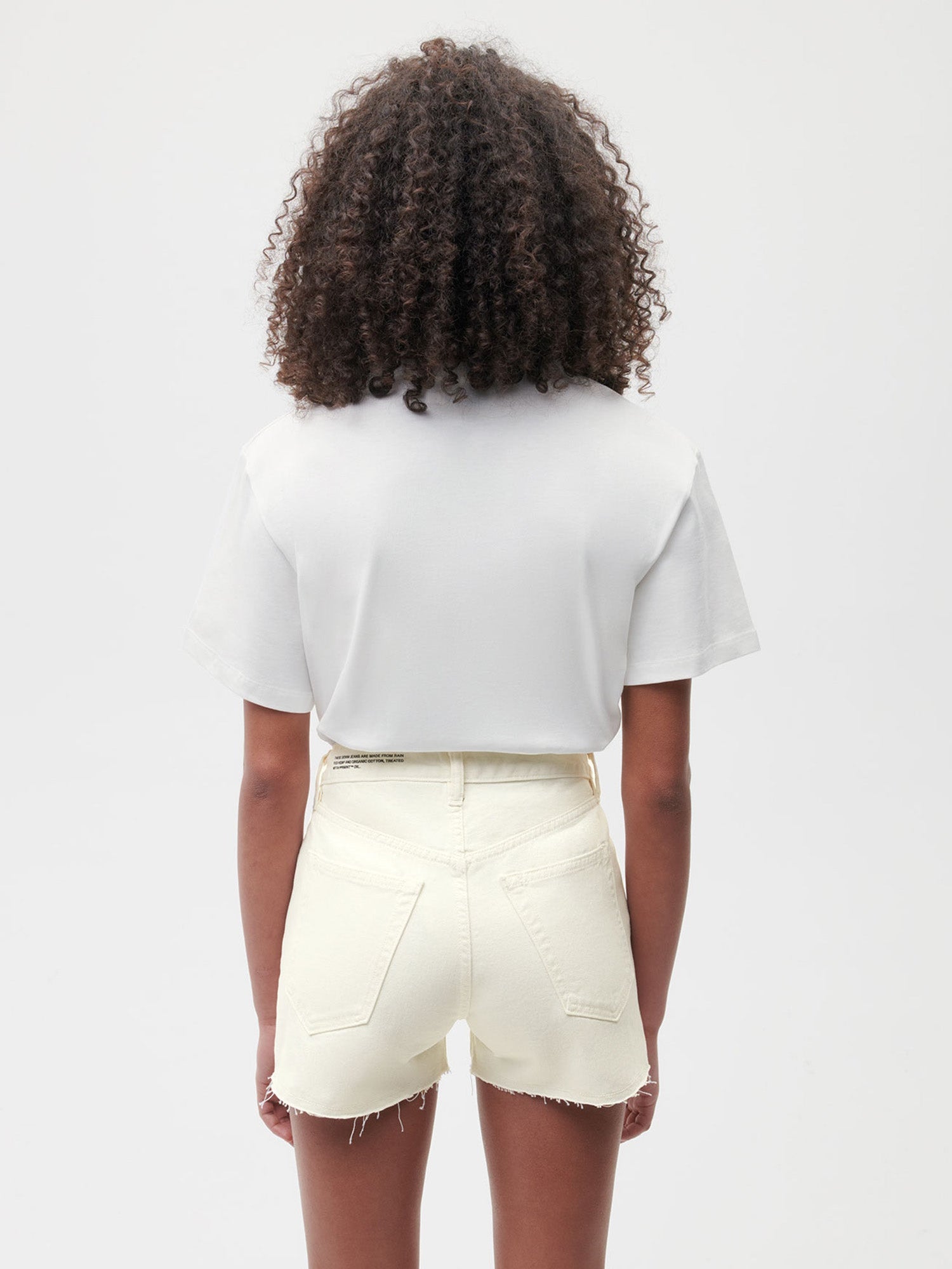  Women's Denim High Rise Cropped Shorts 