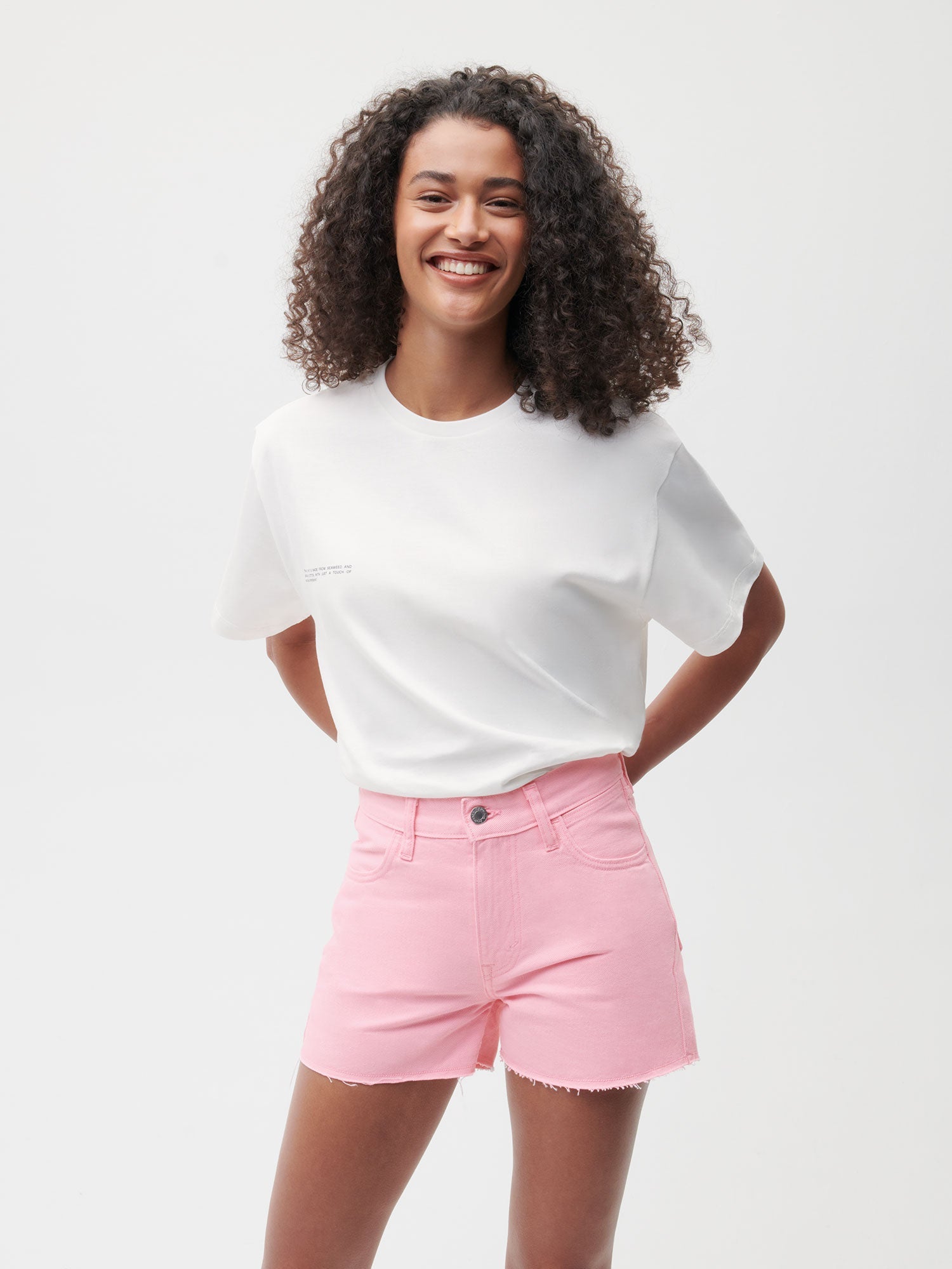  Women's Denim High Rise Cropped Shorts 