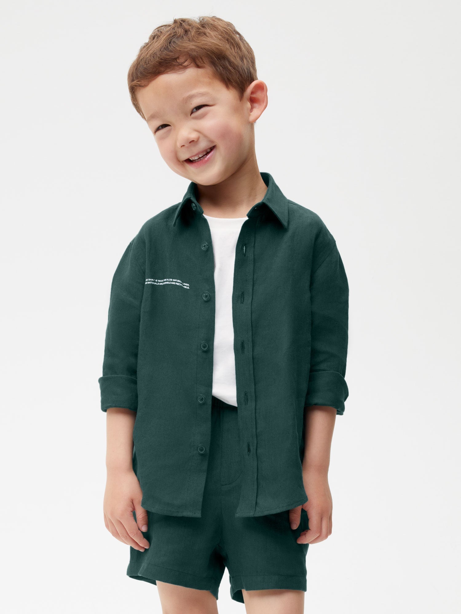 Kids Aloe Linen Shorts