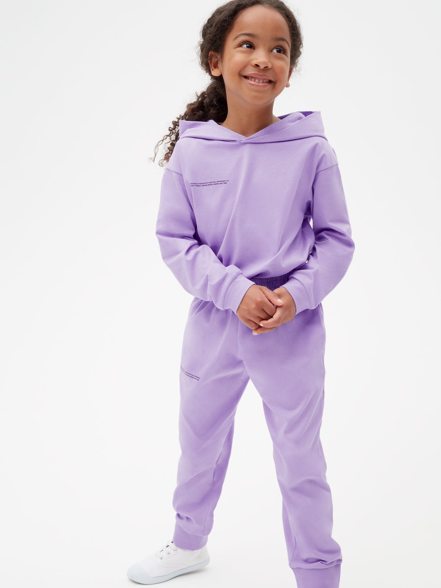Kids Organic Cotton Pajama Trackpants PPRMINT Orchid Purple