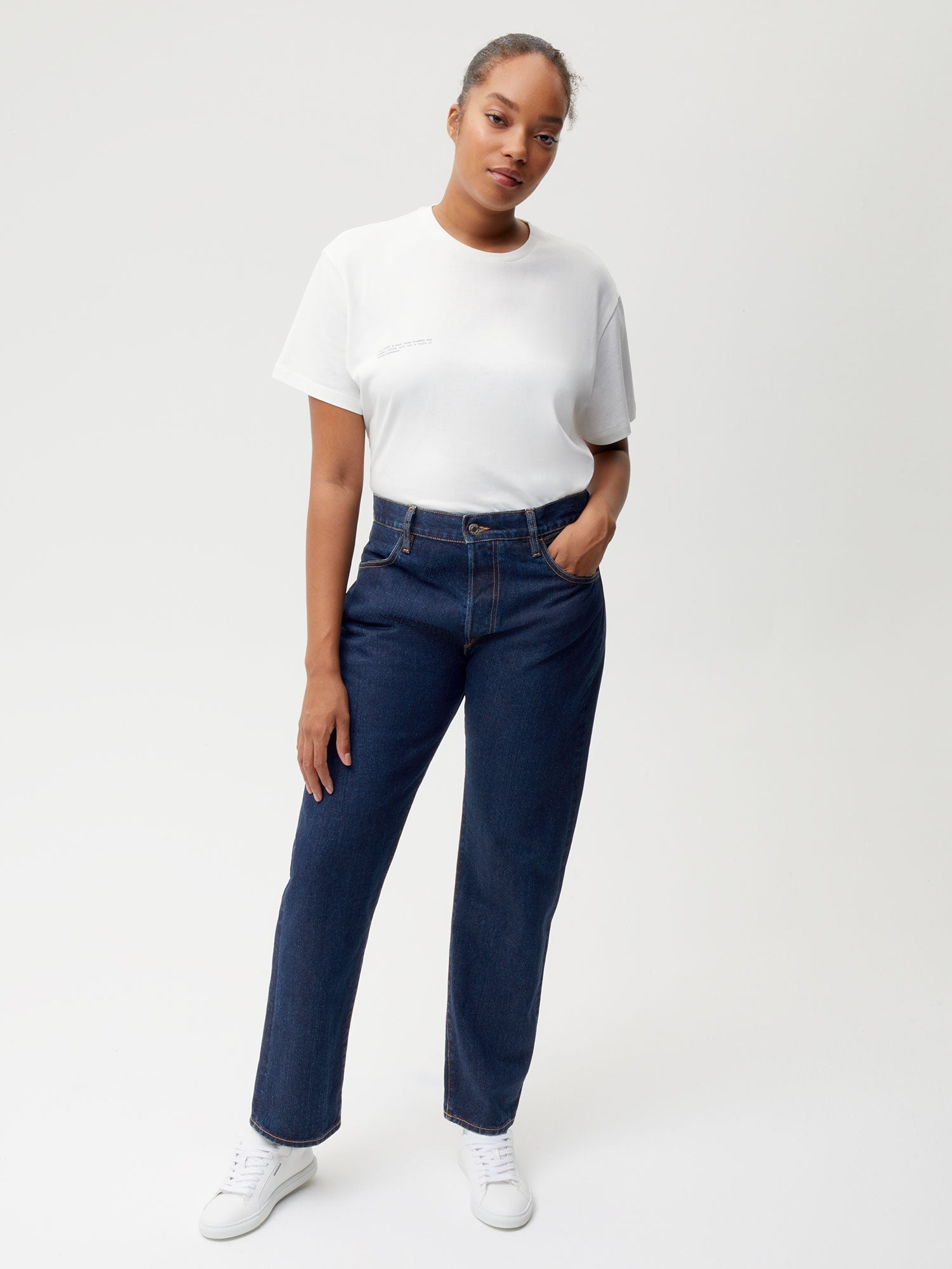 Nettle Button Up Straight Leg Denim Rinse Wash Female W