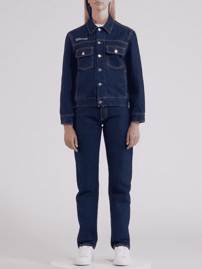 Nettle Denim Jacket Rinse Wash Female W5 low