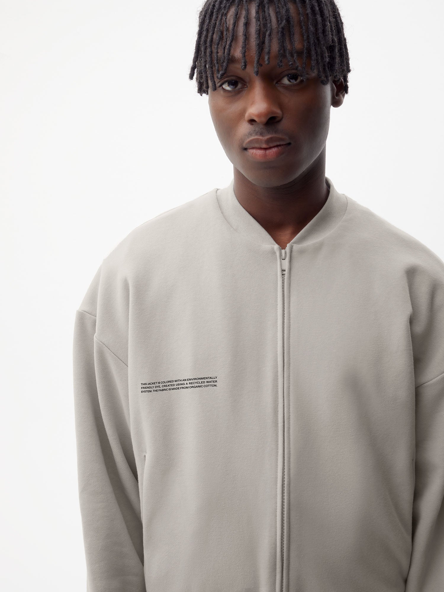 Organic Cotton Bomber Stone 
